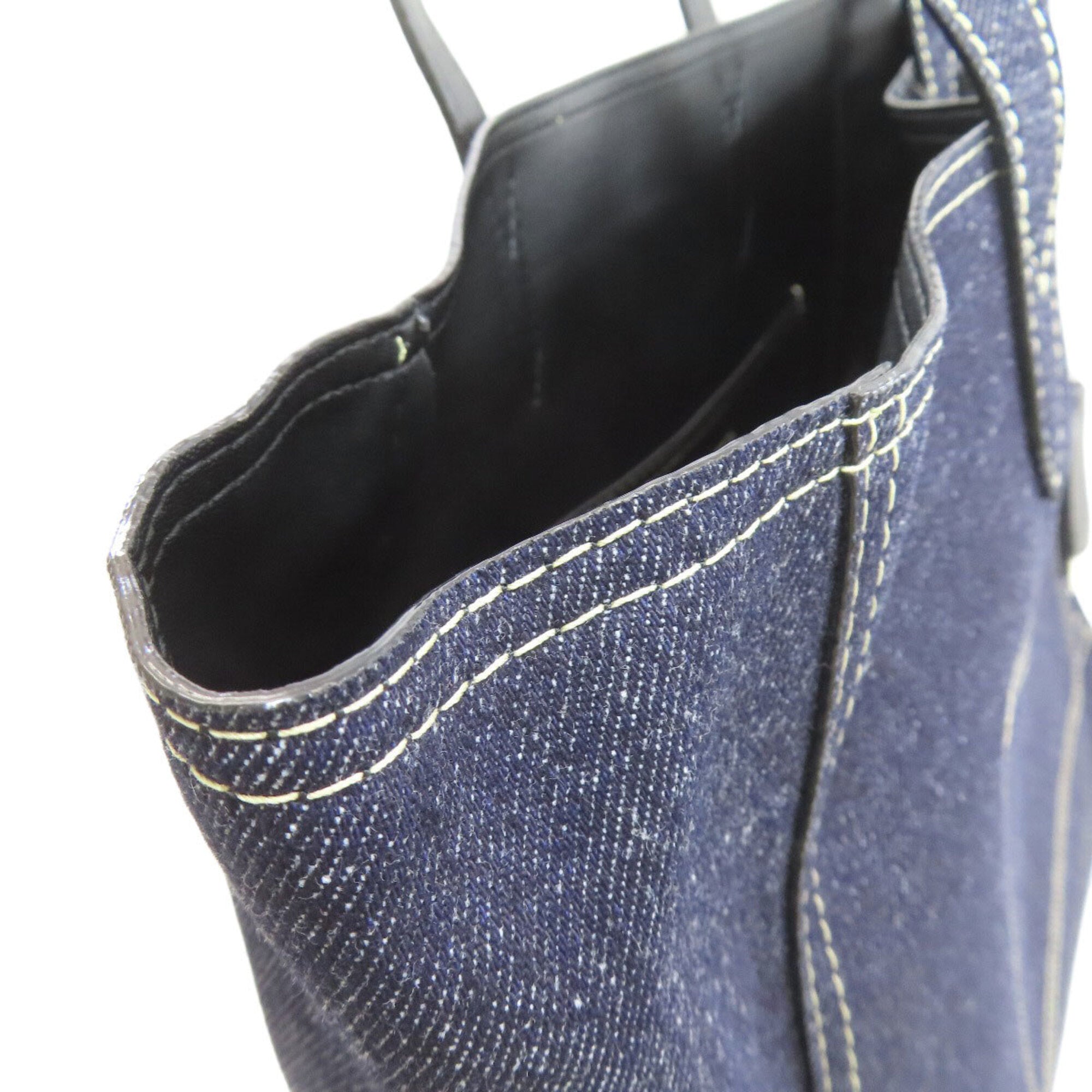 Jimmy Choo Blue Navy Denim Tote Bag (Pre-Owned)