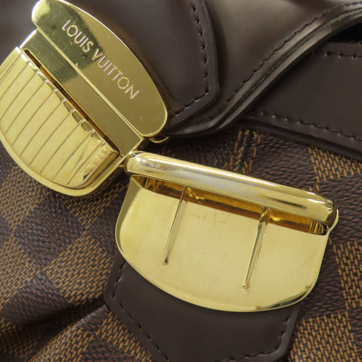 Louis Vuitton Brown Damier Canvas Ebene Damier Canvas Shoulder Bag (Pre-Owned)