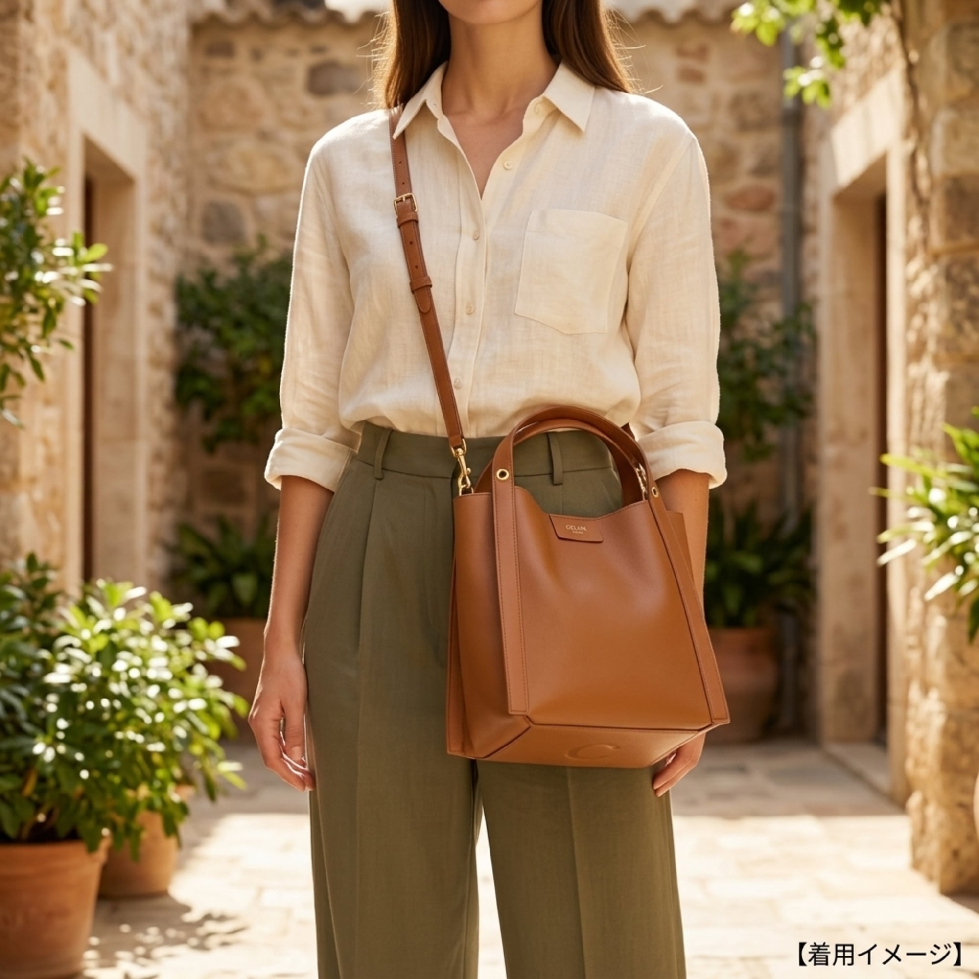 Celine Brown Camel Leather Shoulder Bag (Pre-Owned)