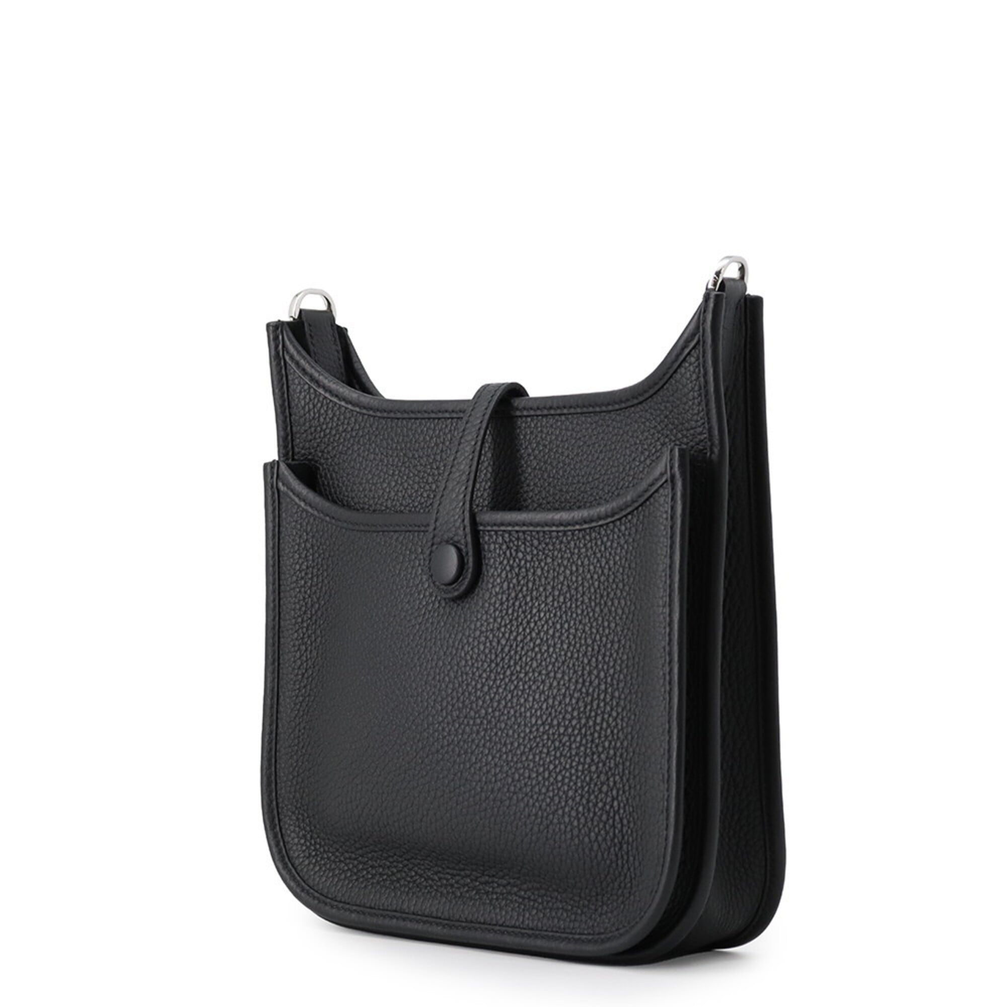 Hermes Kara Black Taurillon Clemence Leather Handbag Shoulder Bag (Pre-Owned)