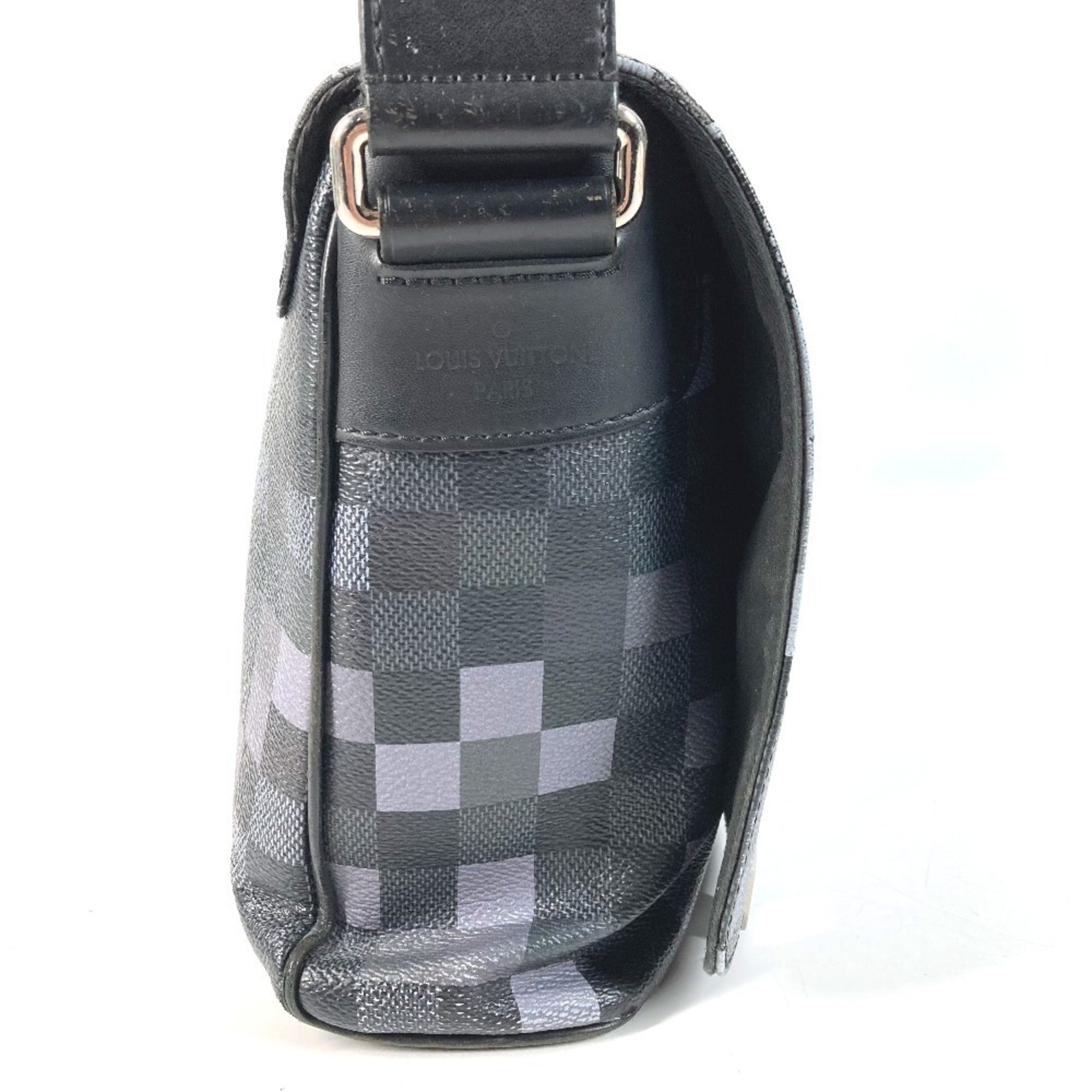 Louis Vuitton Black Damier Graphite Shoulder Bag (Pre-Owned)