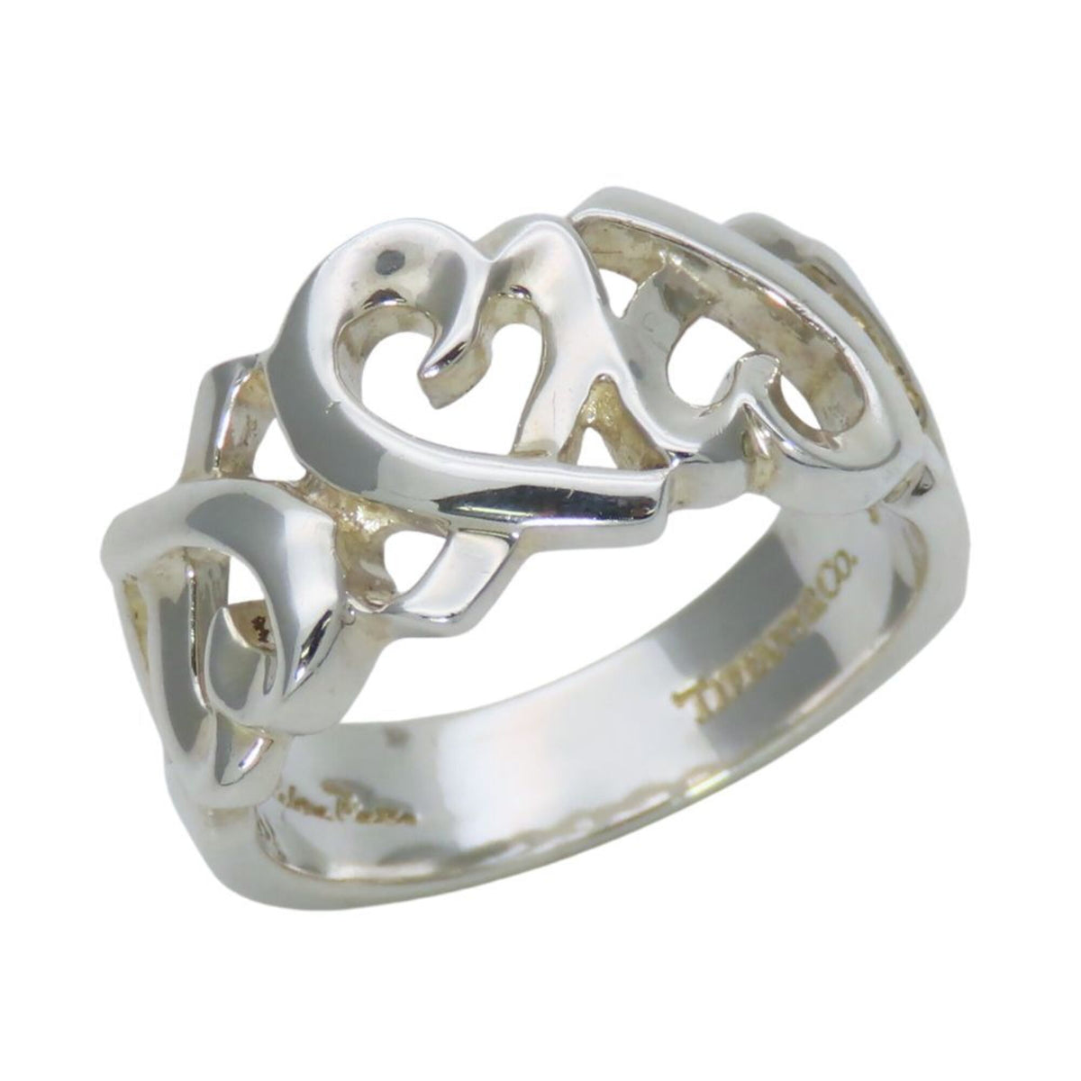 Tiffany Silver Silver 925 Band Ring (Pre-Owned)