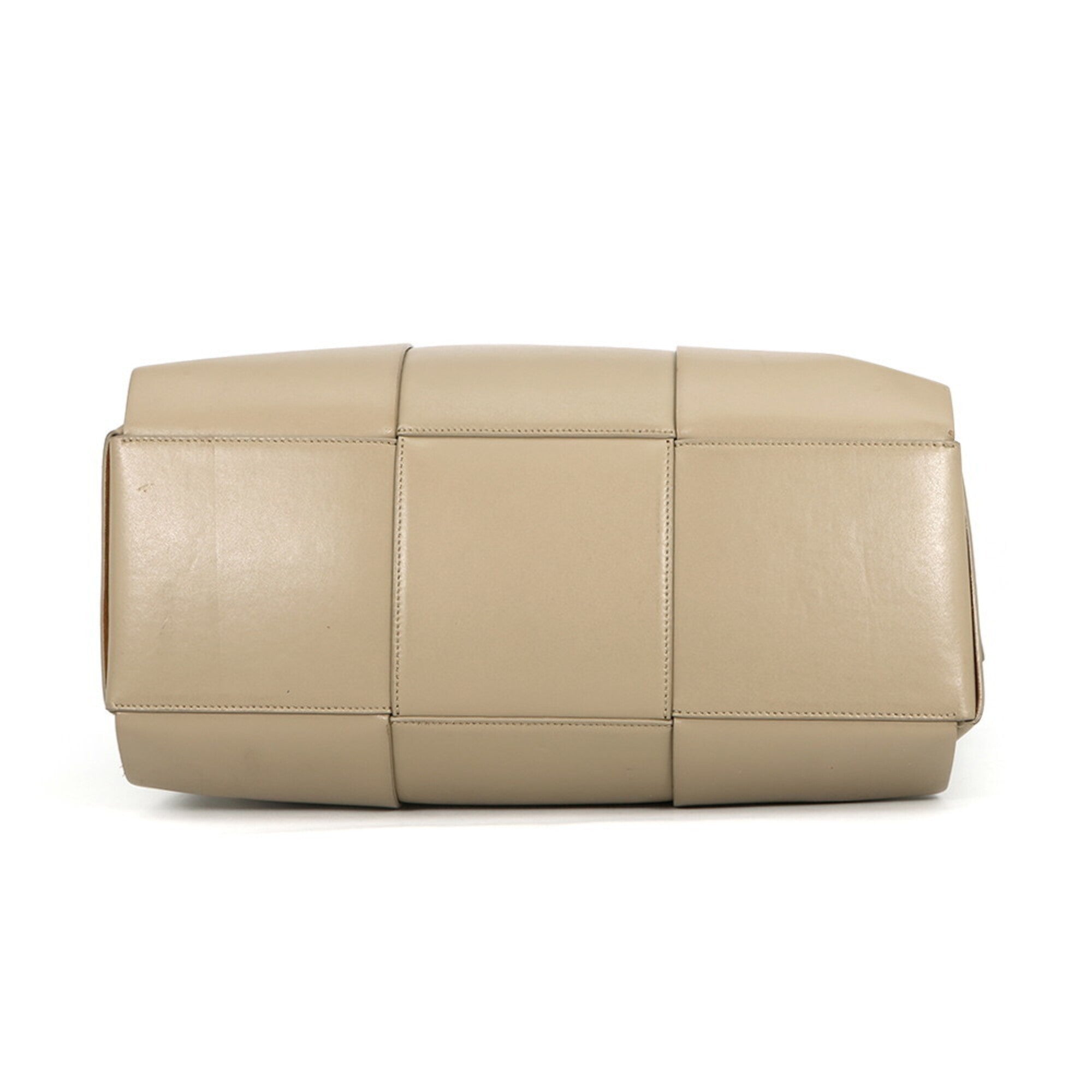 Bottega Veneta Grayish Leather Handbag Shoulder Bag (Pre-Owned)