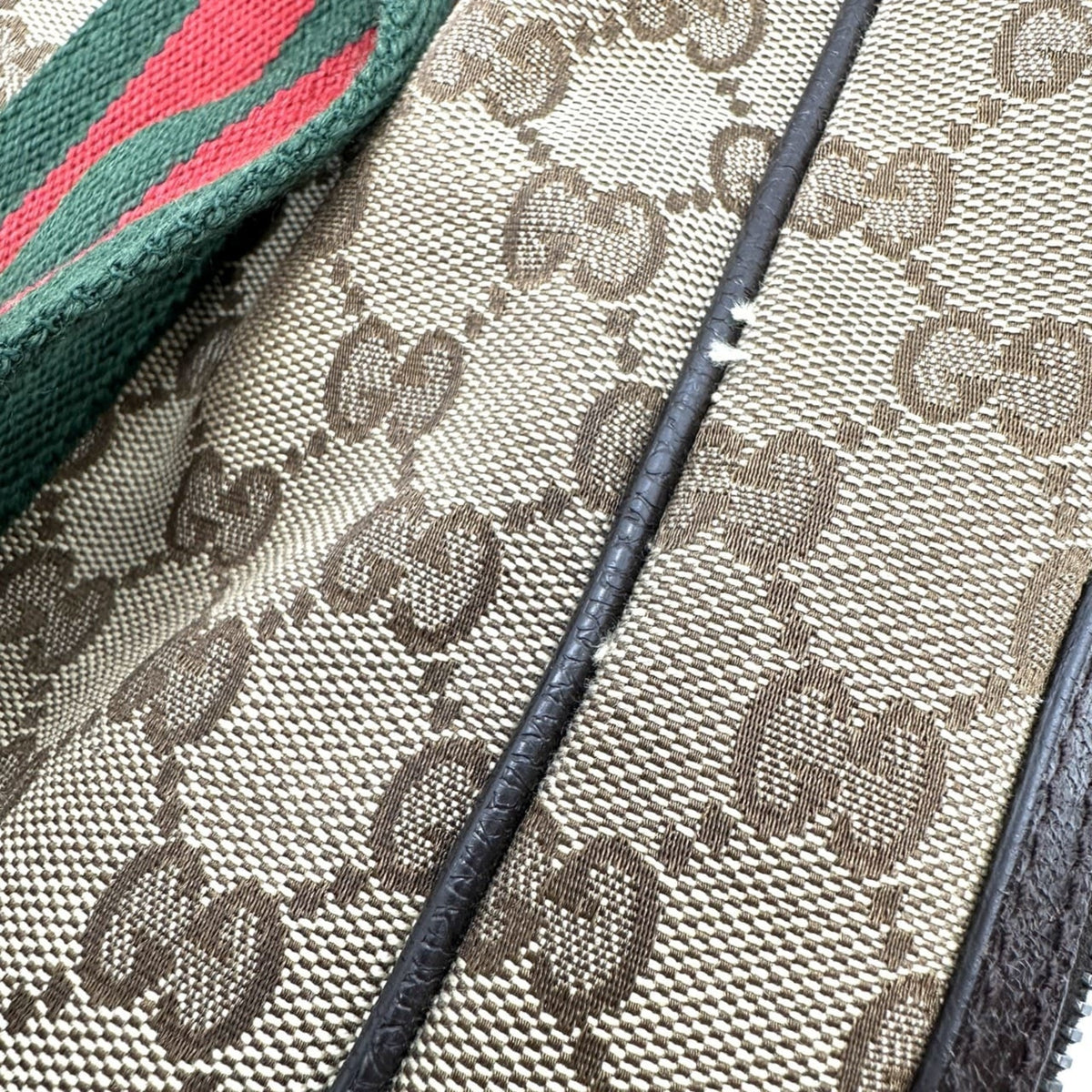 Gucci Gg Canvas Brown Gg Canvas Shoulder Bag Tote Bag (Pre-Owned)
