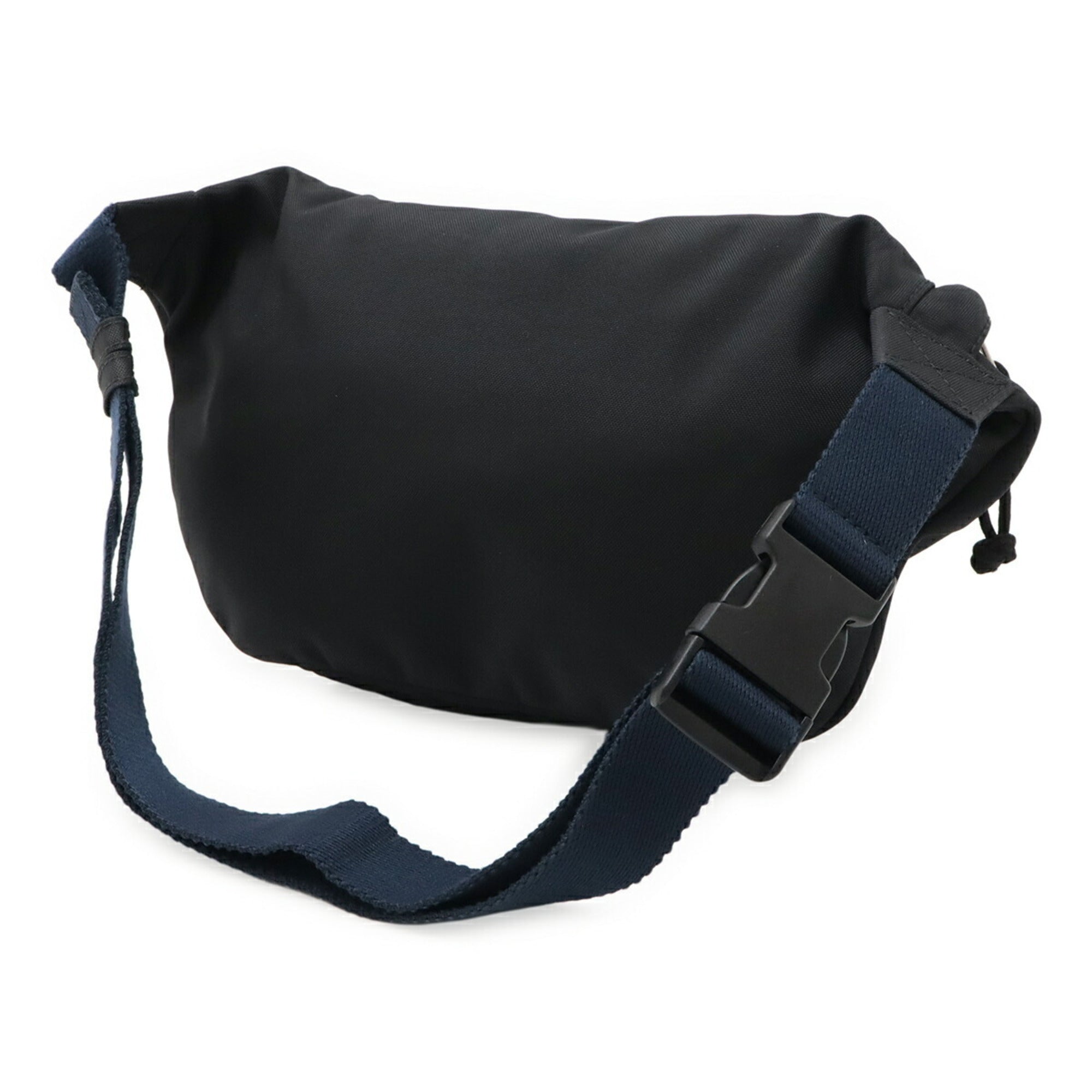 Balenciaga Black Navy Nylon Canvas Fanny Pack (Pre-Owned)