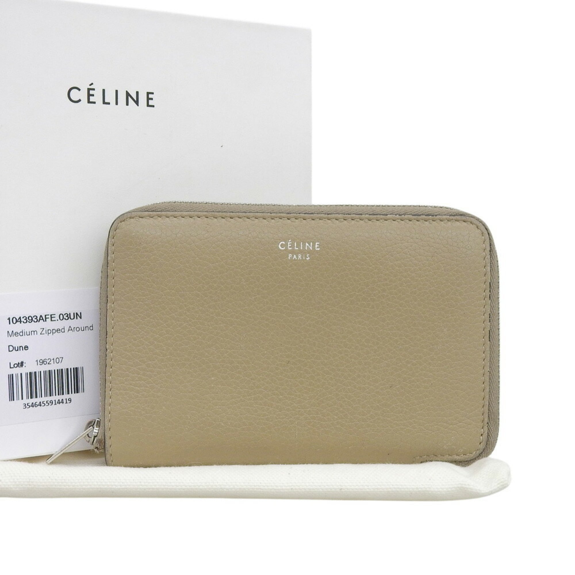 Celine Beige Leather Wallet (Bi-Fold) (Pre-Owned)