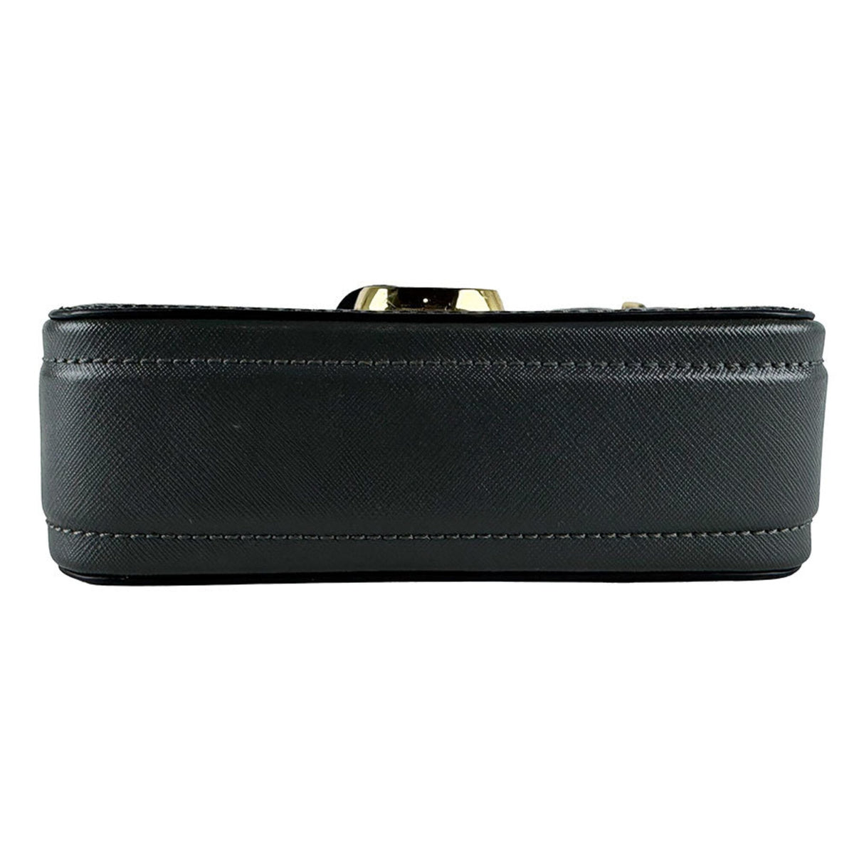 Marc Jacobs Black Gray Ivory Coated Canvas Shoulder Bag (Pre-Owned)