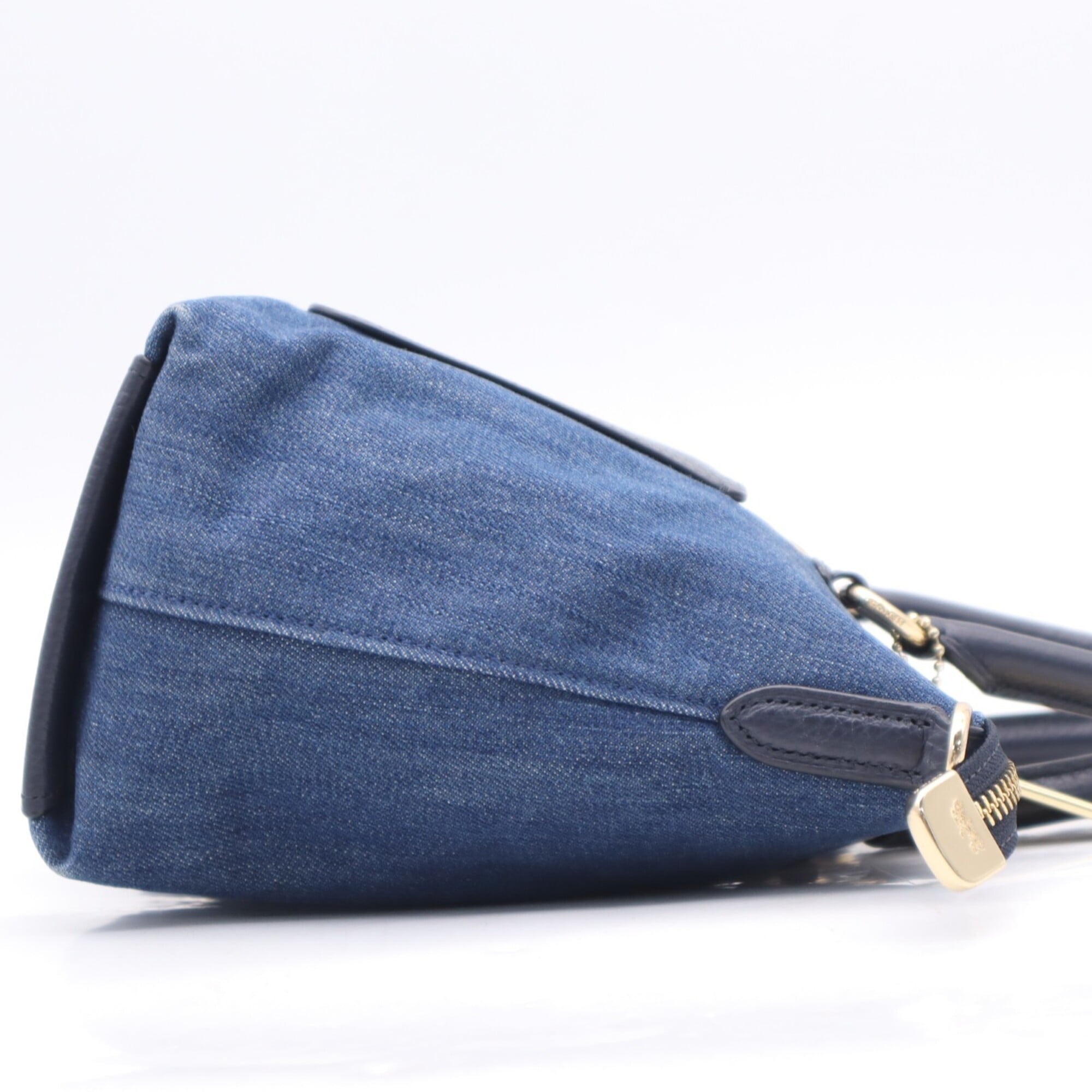 Coach Blue Denim Handbag (Pre-Owned)