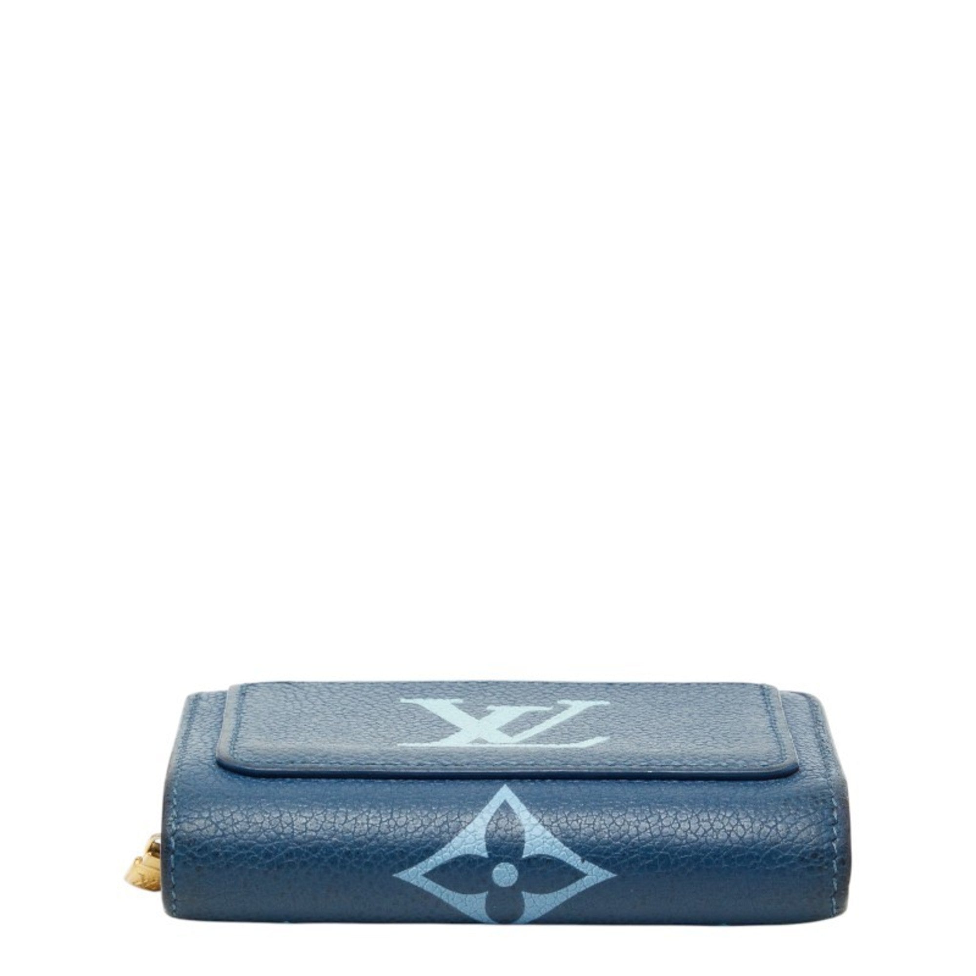 Louis Vuitton Blue White Leather Wallet (Bi-Fold) (Pre-Owned)