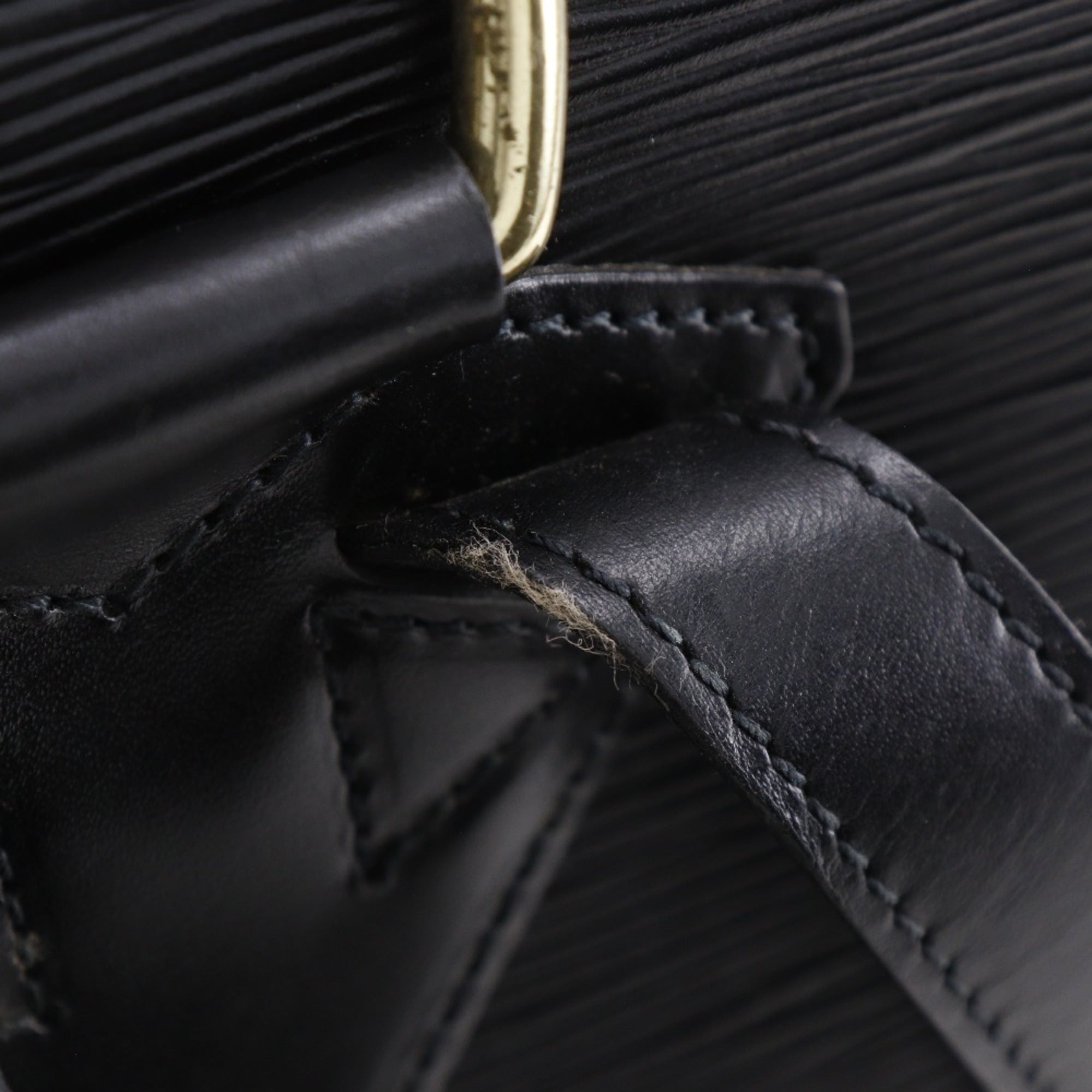 Louis Vuitton Epi Black Noir Epi Leather Backpack (Pre-Owned)