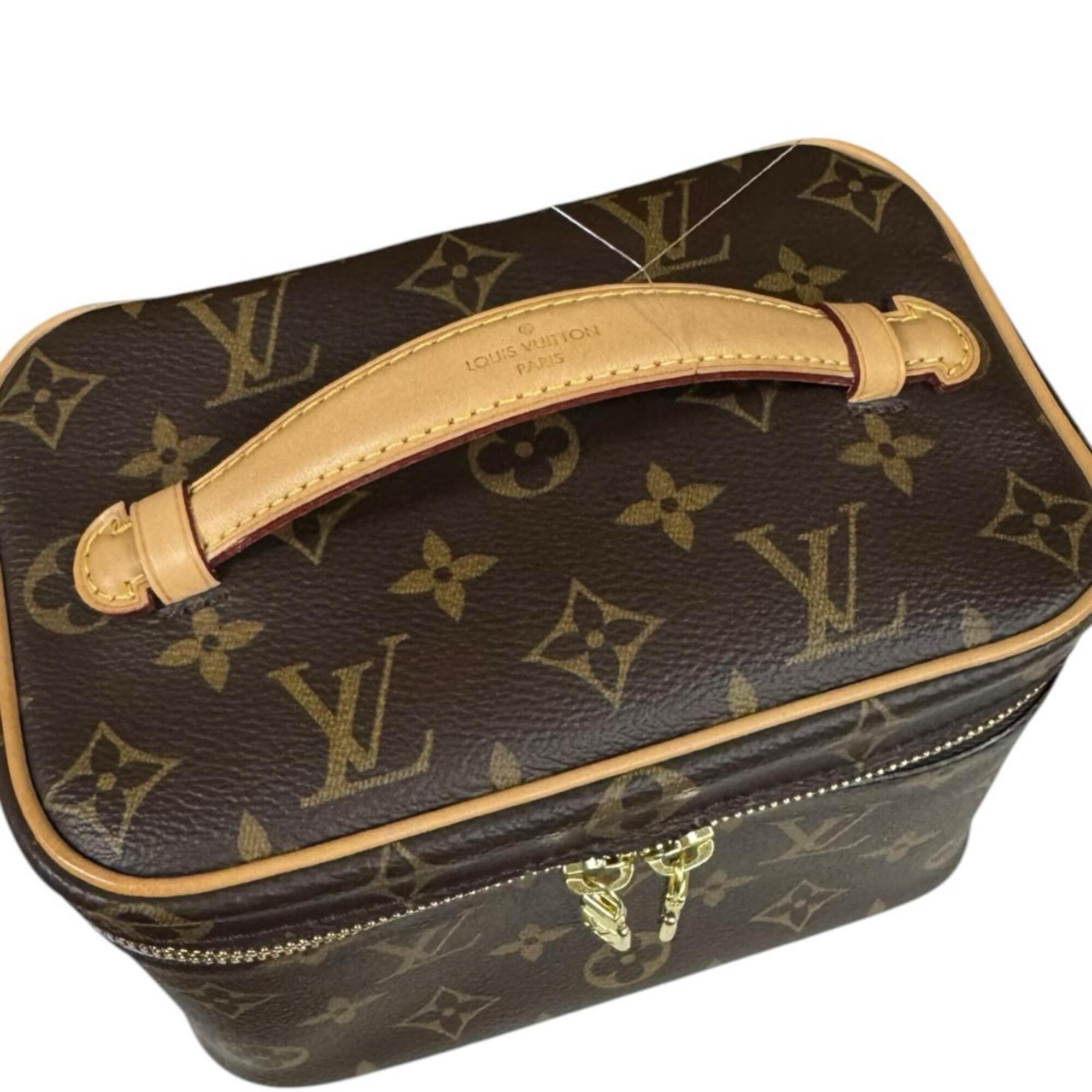 Louis Vuitton Brown Monogram Or Monogram Handbag Pouch Vanity Bag (Pre-Owned)
