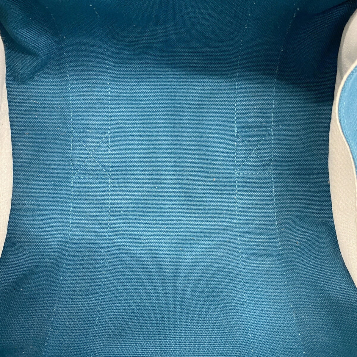 Hermes Blue Canvas Tote Bag (Pre-Owned)