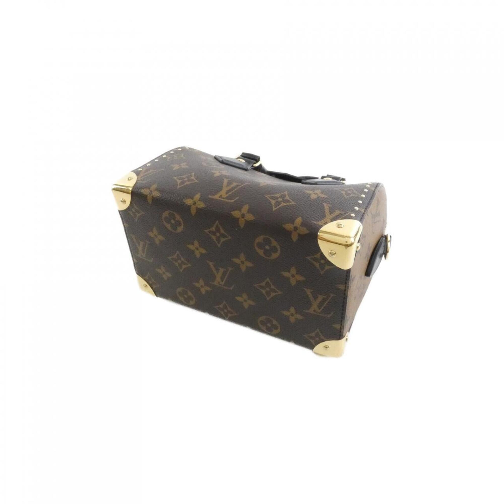Louis Vuitton Marron Coated Canvas Boston Bag (Pre-Owned)