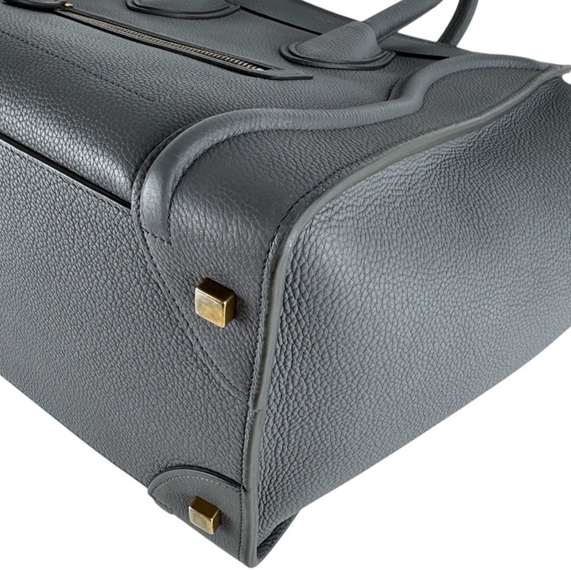 Celine Gray Leather Handbag (Pre-Owned)