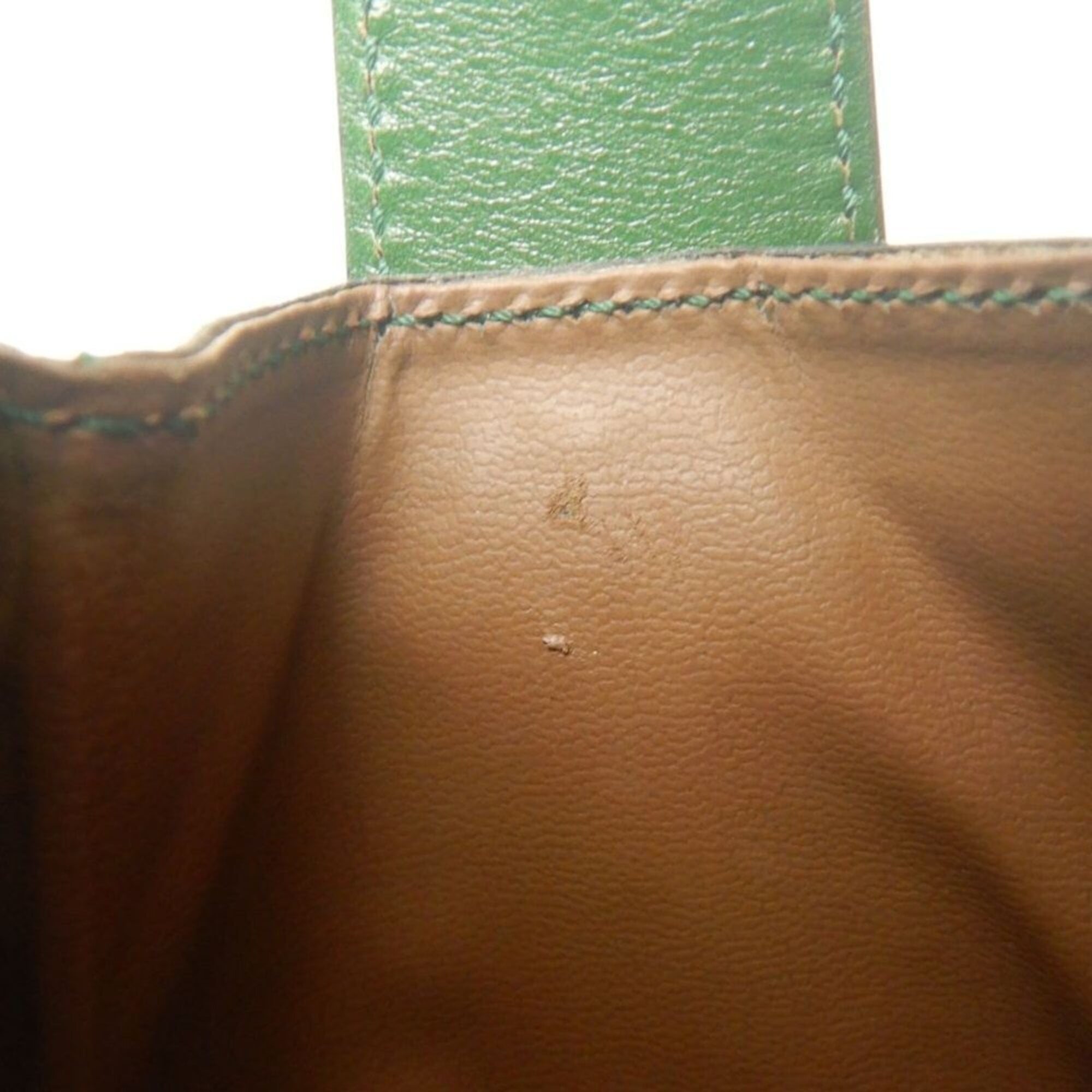 Fendi Green Leather Handbag (Pre-Owned)