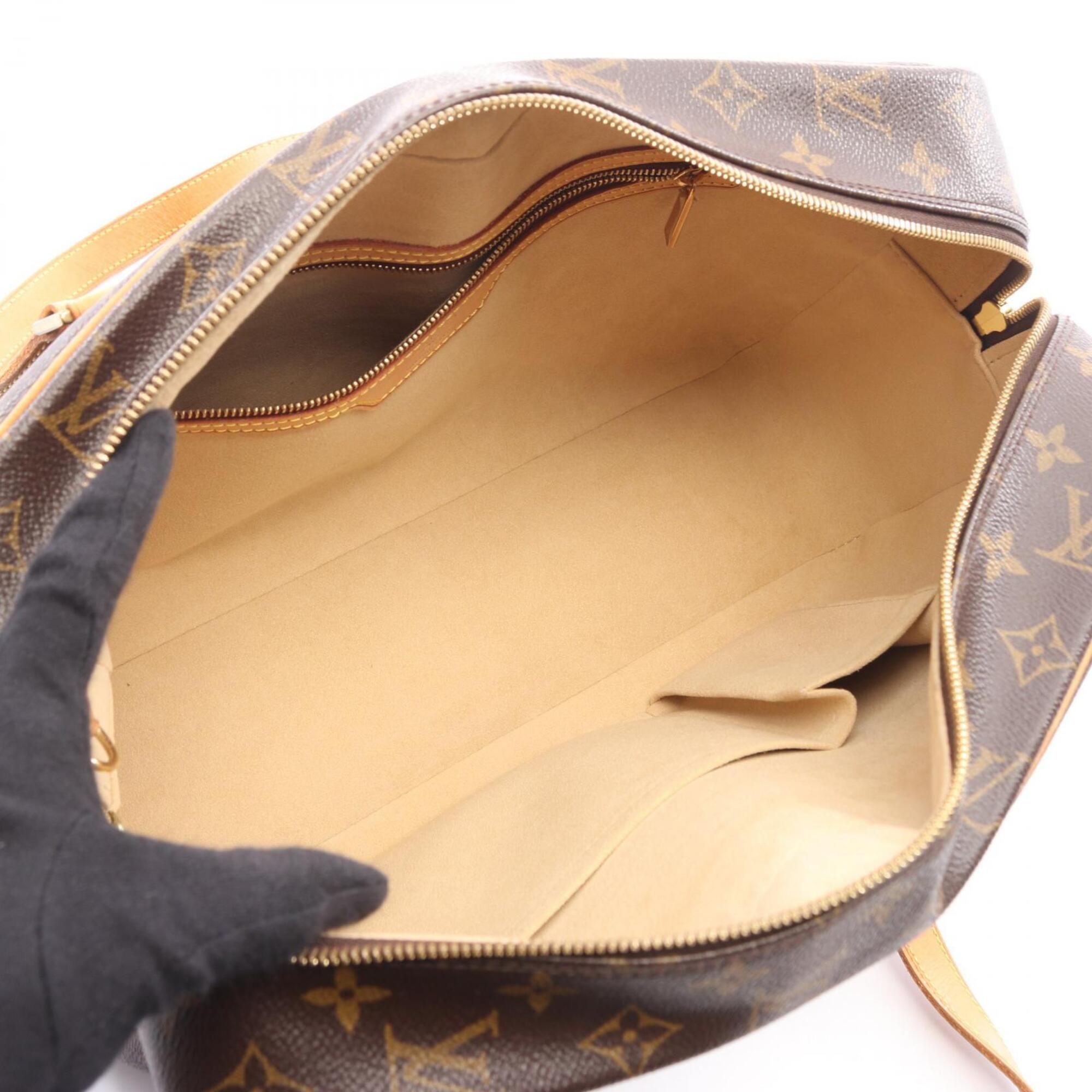 Louis Vuitton Brown Monogram Coated Canvas Handbag Shoulder Bag (Pre-Owned)
