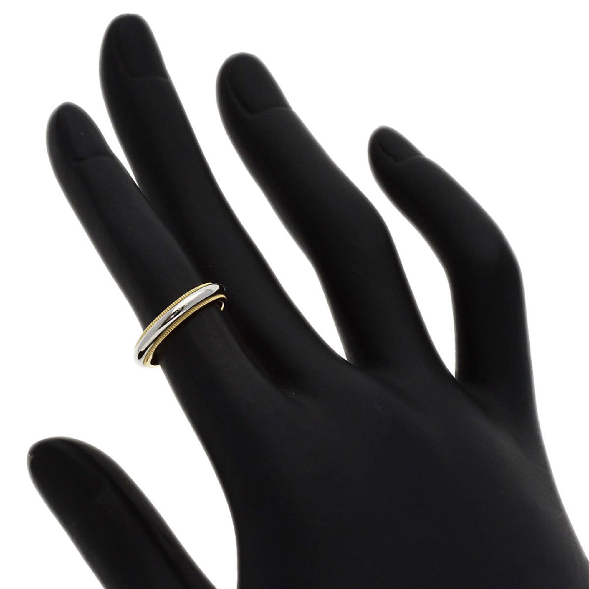 Tiffany Yellow Gold (18K) Platinum 950 Band Ring (Pre-Owned)