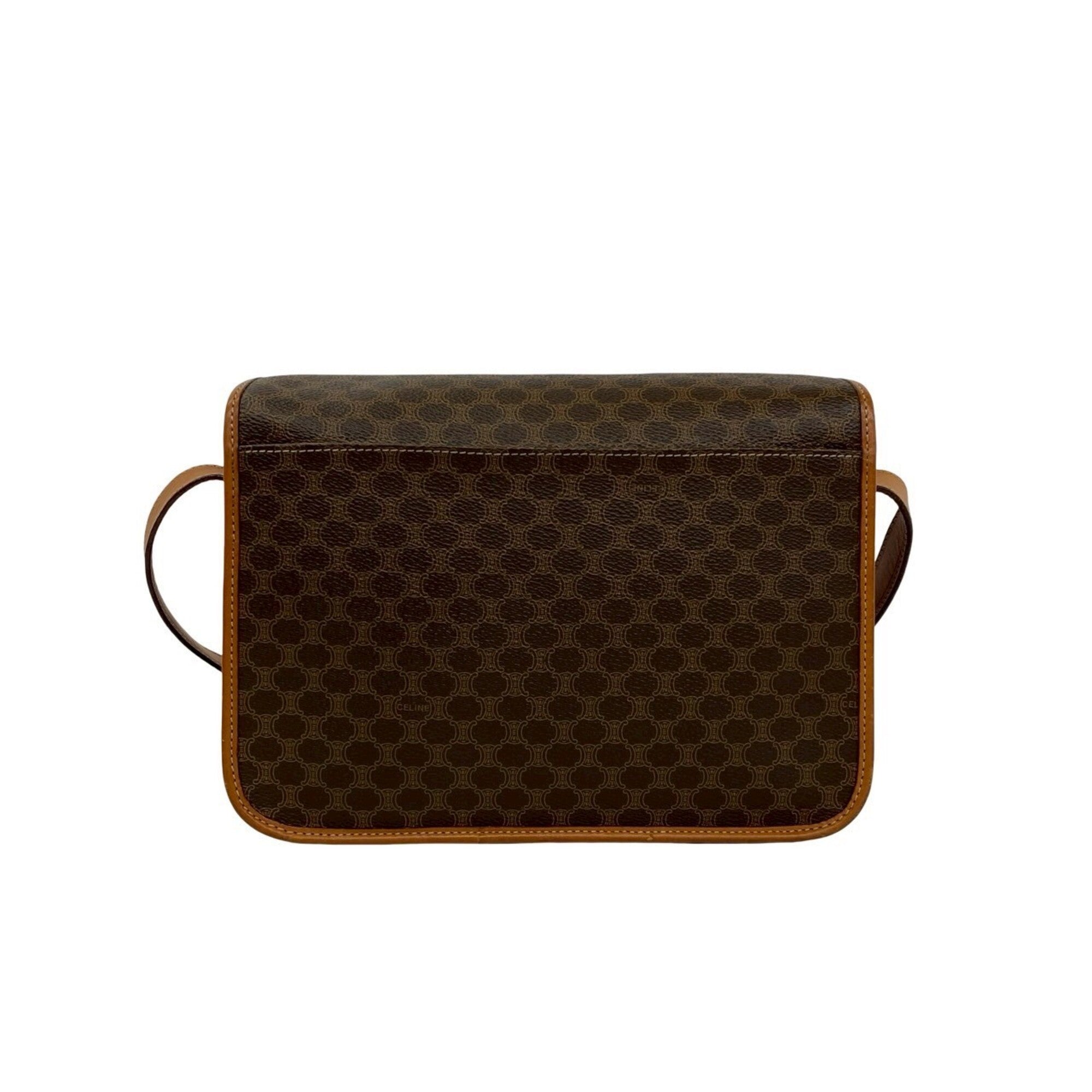Celine Brown Leather Pvc Shoulder Bag (Pre-Owned)