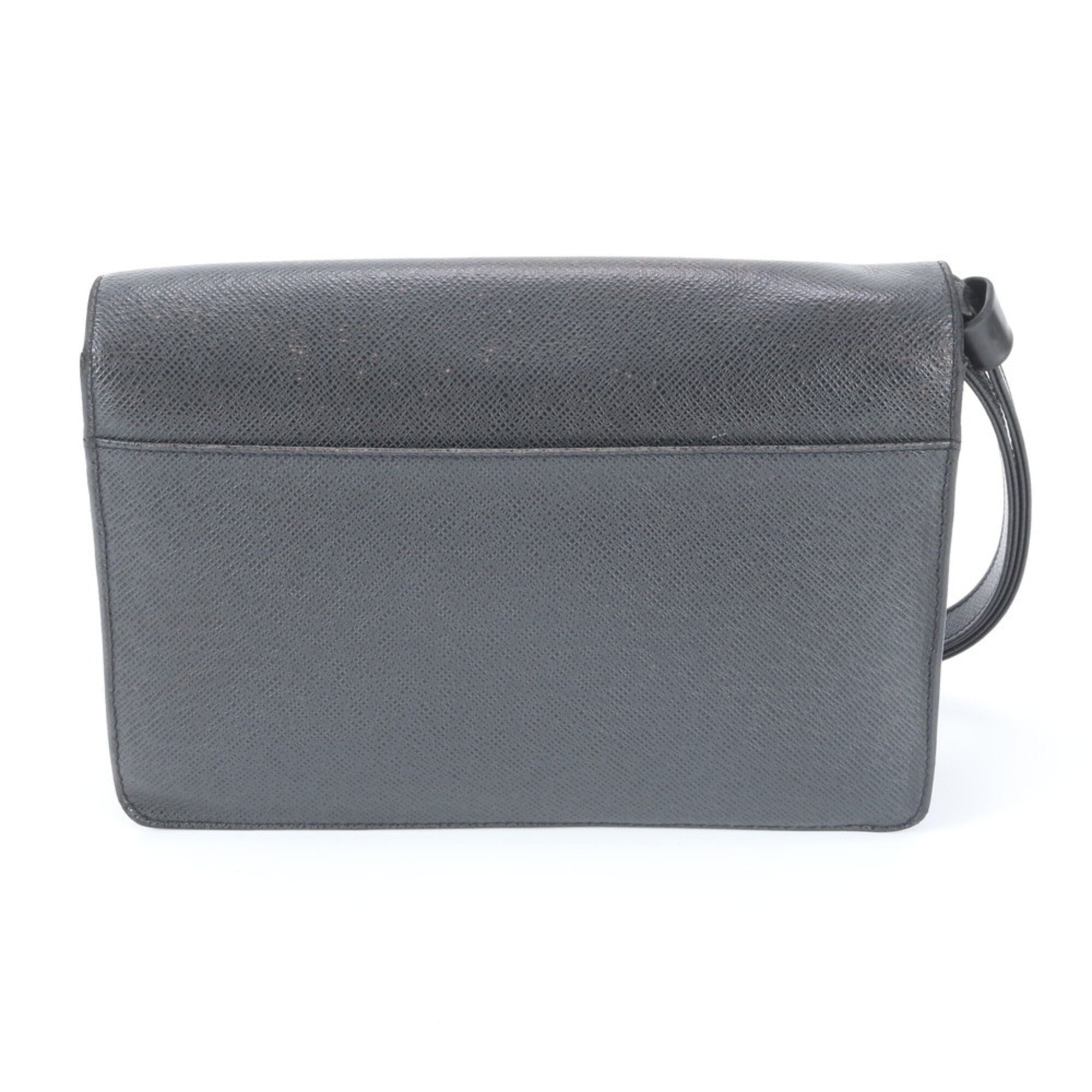 Louis Vuitton Ardoise Leather Handbag Pouch (Pre-Owned)