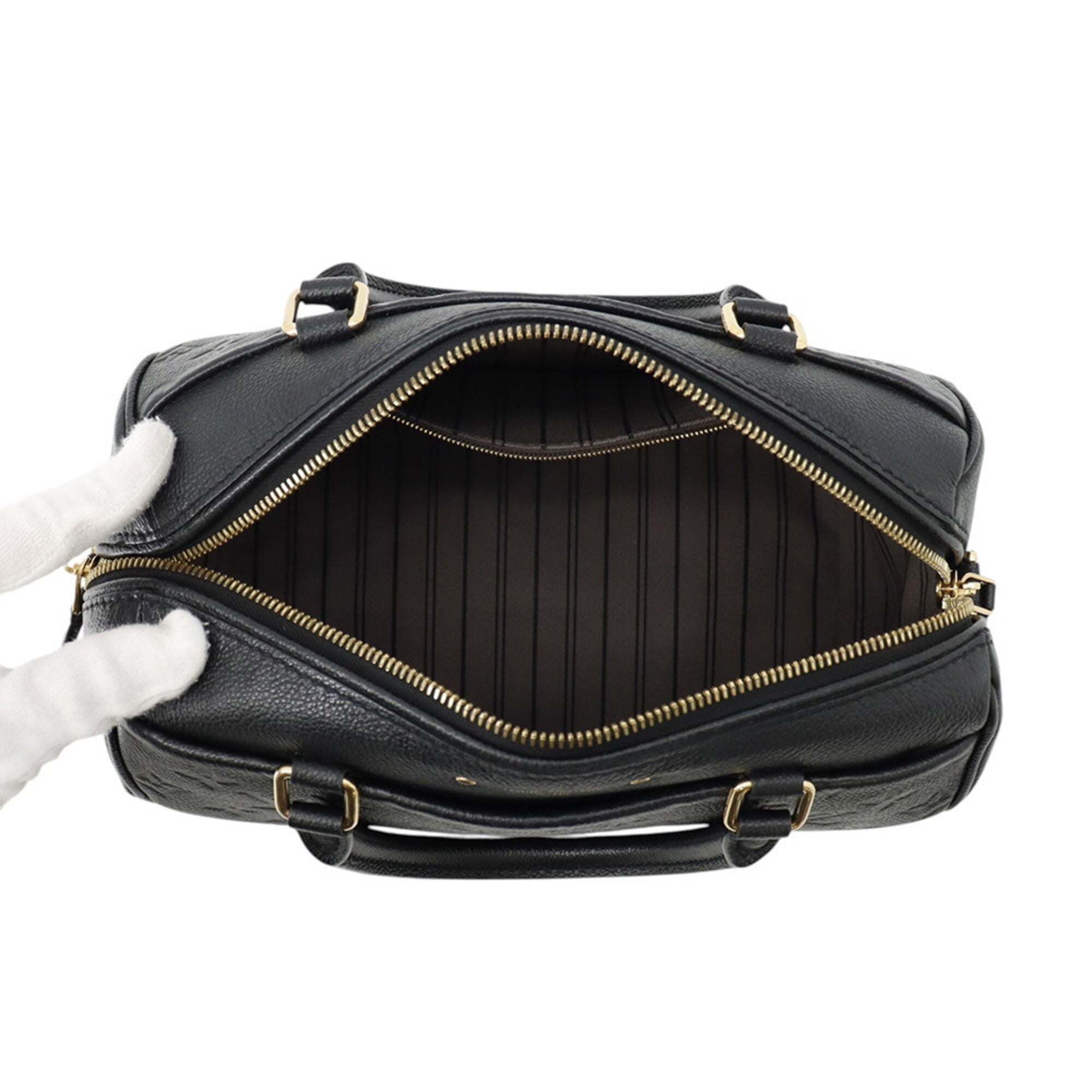 Louis Vuitton Noir Monogram Empreinte Handbag (Pre-Owned)