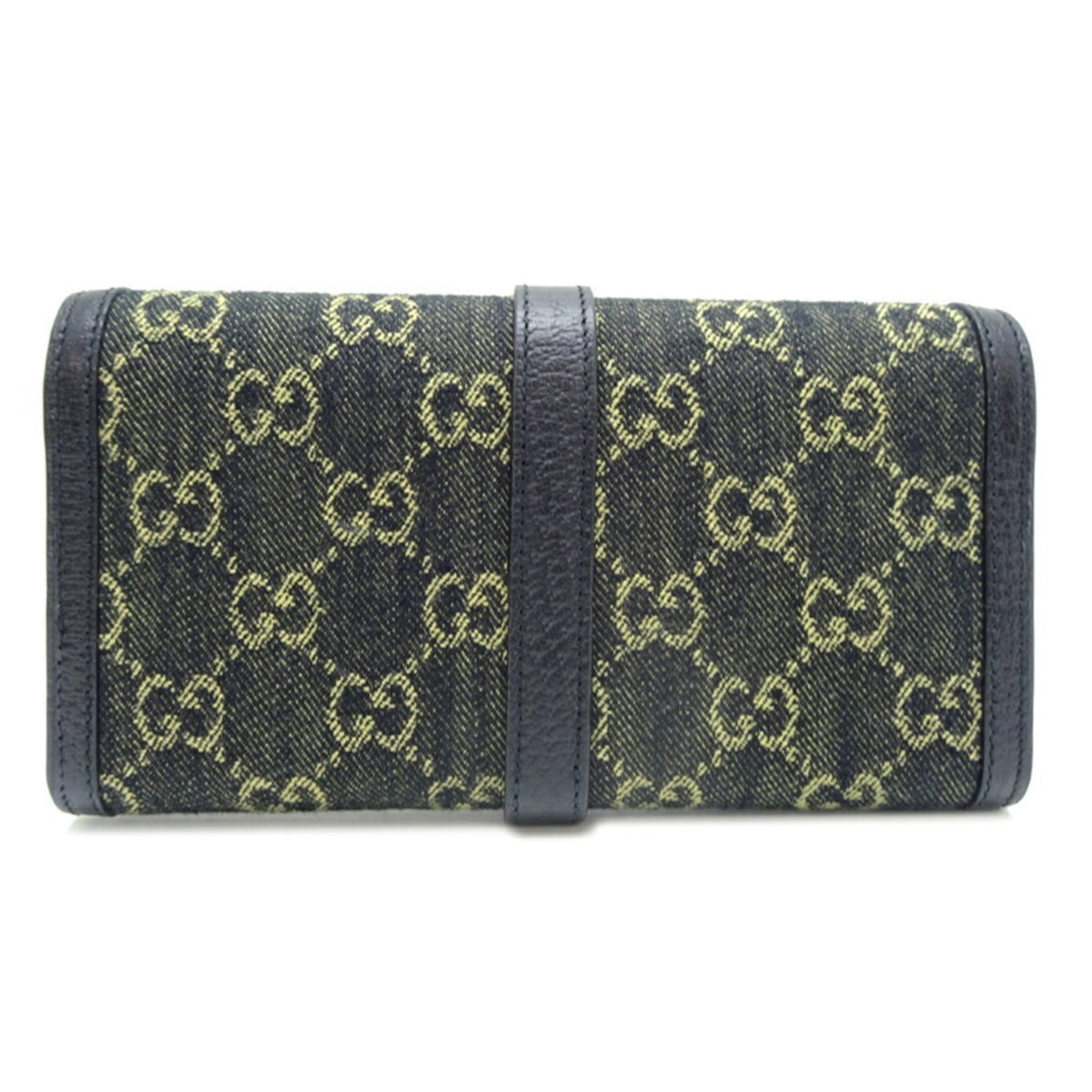 Gucci Black Gg Canvas Chain/Shoulder Wallet (Pre-Owned)