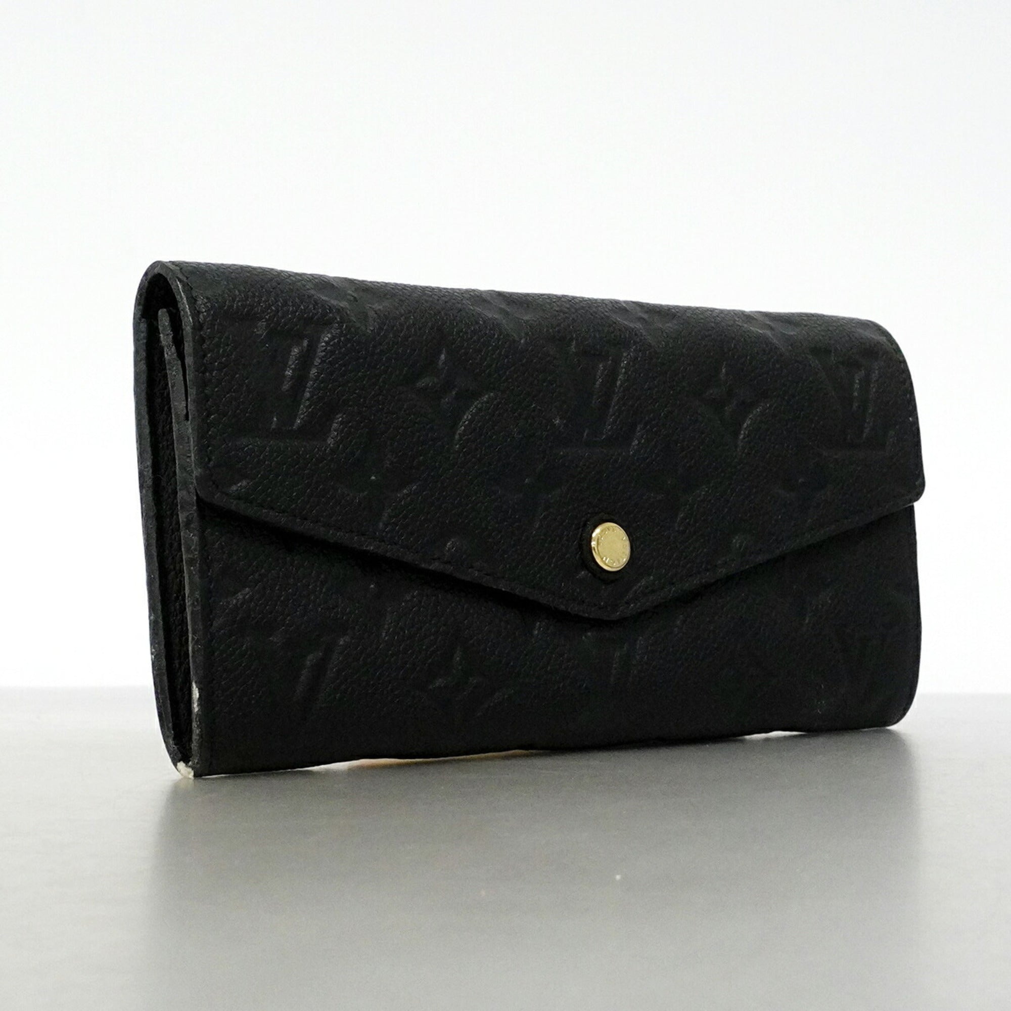 Louis Vuitton Noir Long Wallet (Bi-Fold) (Pre-Owned)