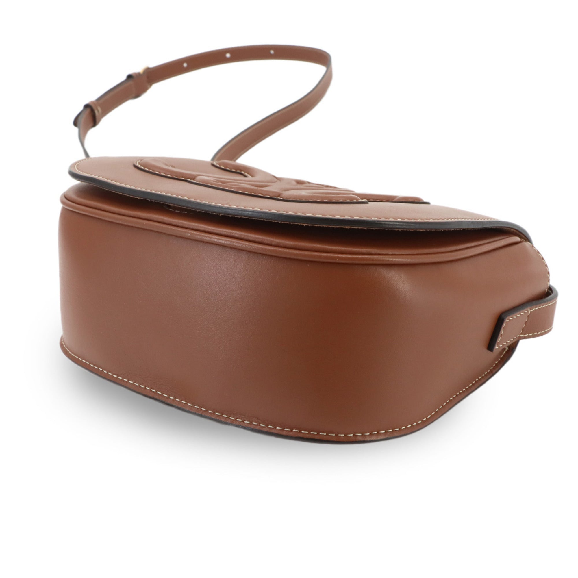 Celine Brown Leather Shoulder Bag (Pre-Owned)