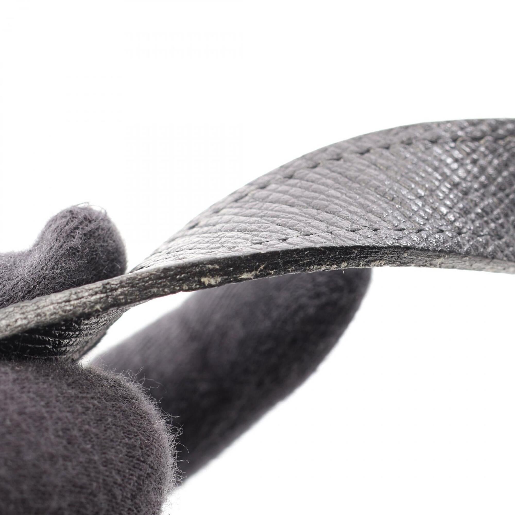 Prada Black Nylon Leather Tote Bag (Pre-Owned)
