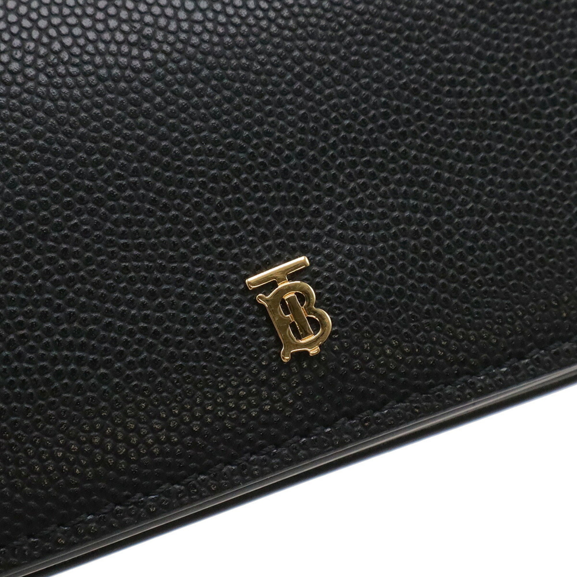 Burberry Black Leather Chain/Shoulder Wallet (Pre-Owned)
