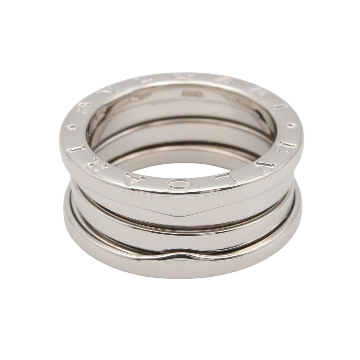 Bvlgari Silver White Gold (18K) Band Ring (Pre-Owned)