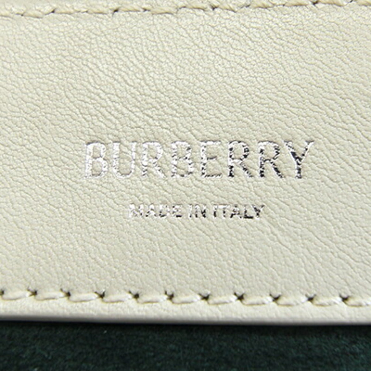 Burberry Ivory Leather Shoulder Bag (Pre-Owned)