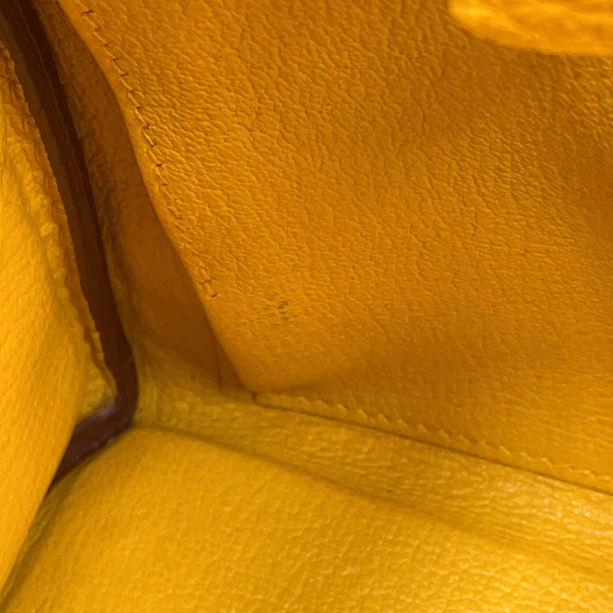 Hermes Yellow Togo Leather Handbag (Pre-Owned)