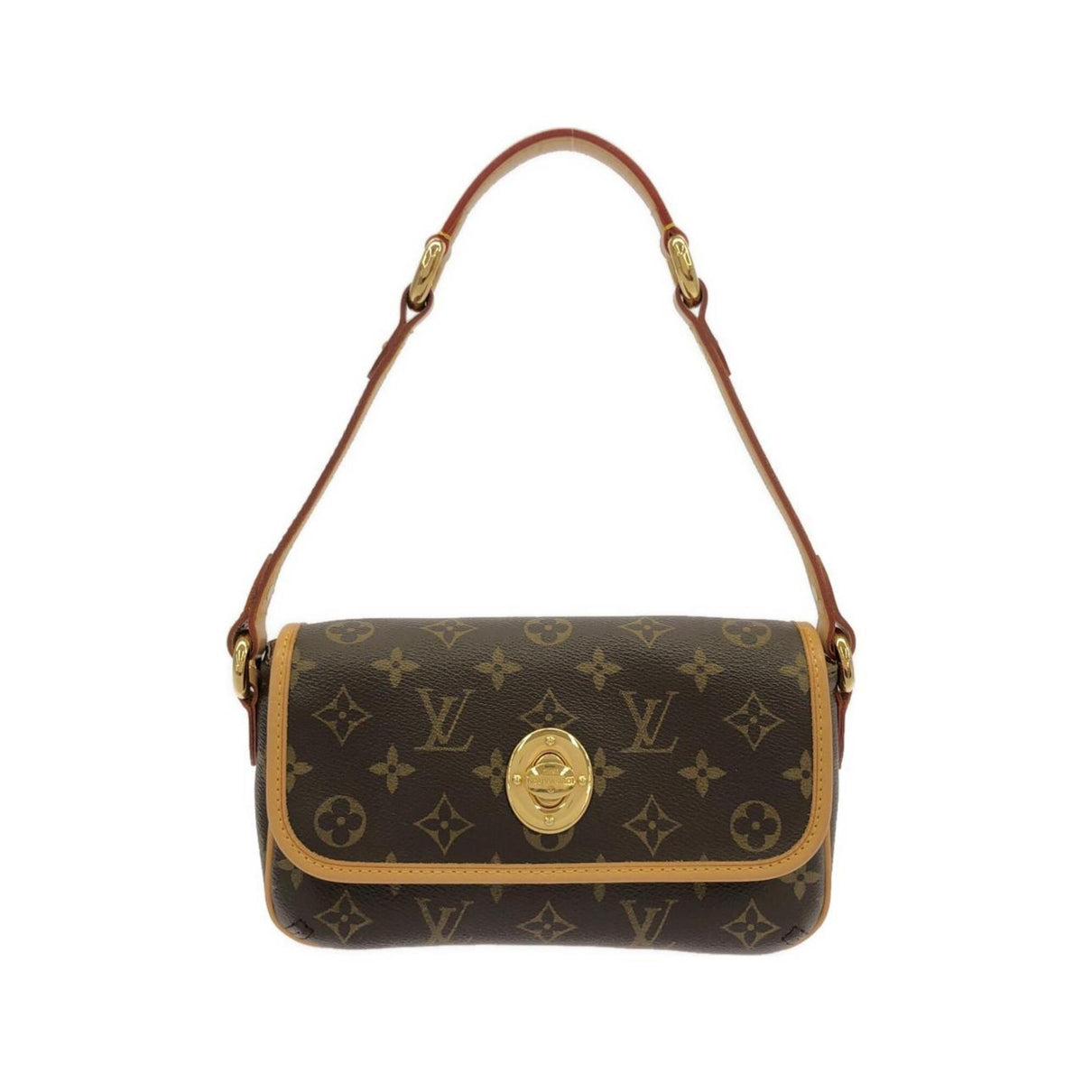 Louis Vuitton Brown Coated Canvas Shoulder Bag (Pre-Owned)
