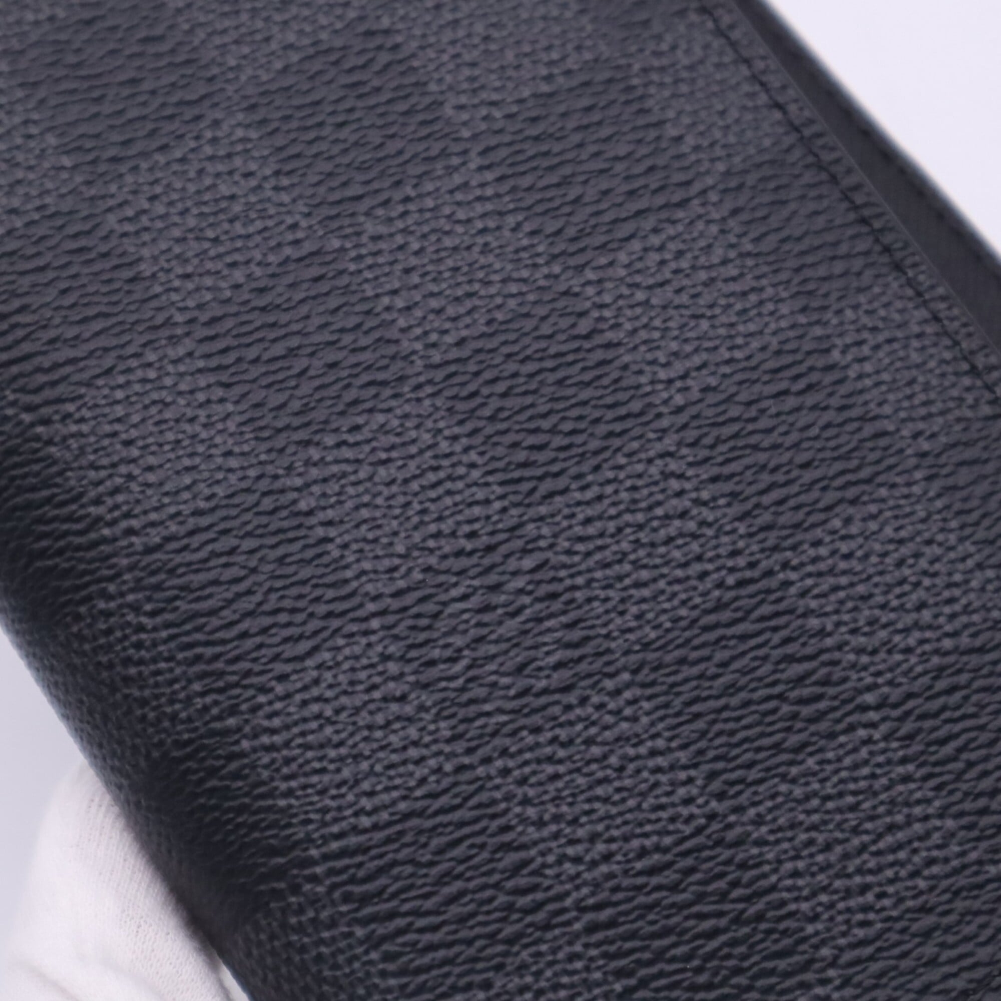 Louis Vuitton Damier Graphite Black Damier Graphite Gray Damier Graphite Leather Long Wallet (Bi-Fold) (Pre-Owned)