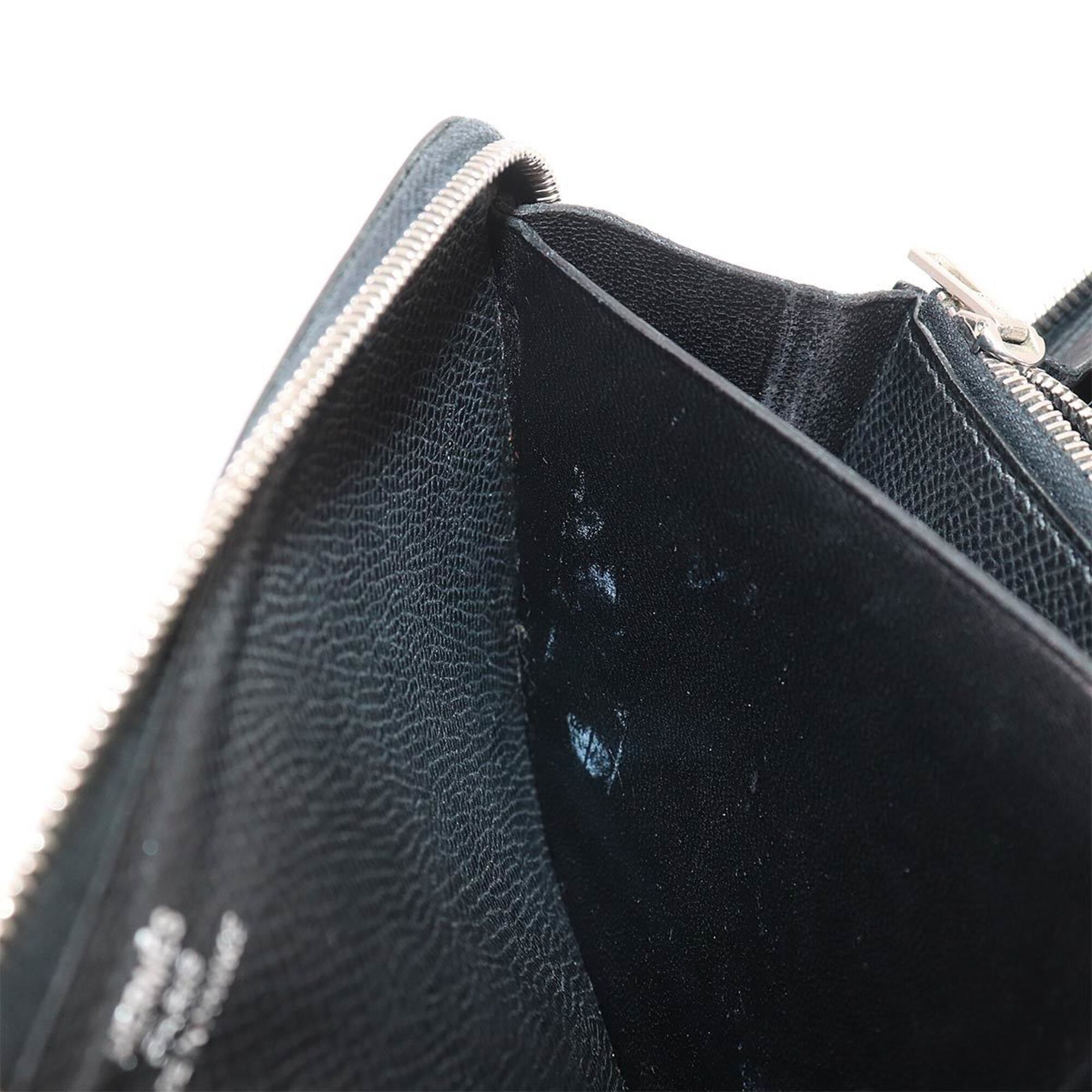 Hermes Black Epsom Leather Long Wallet (Bi-Fold) (Pre-Owned)