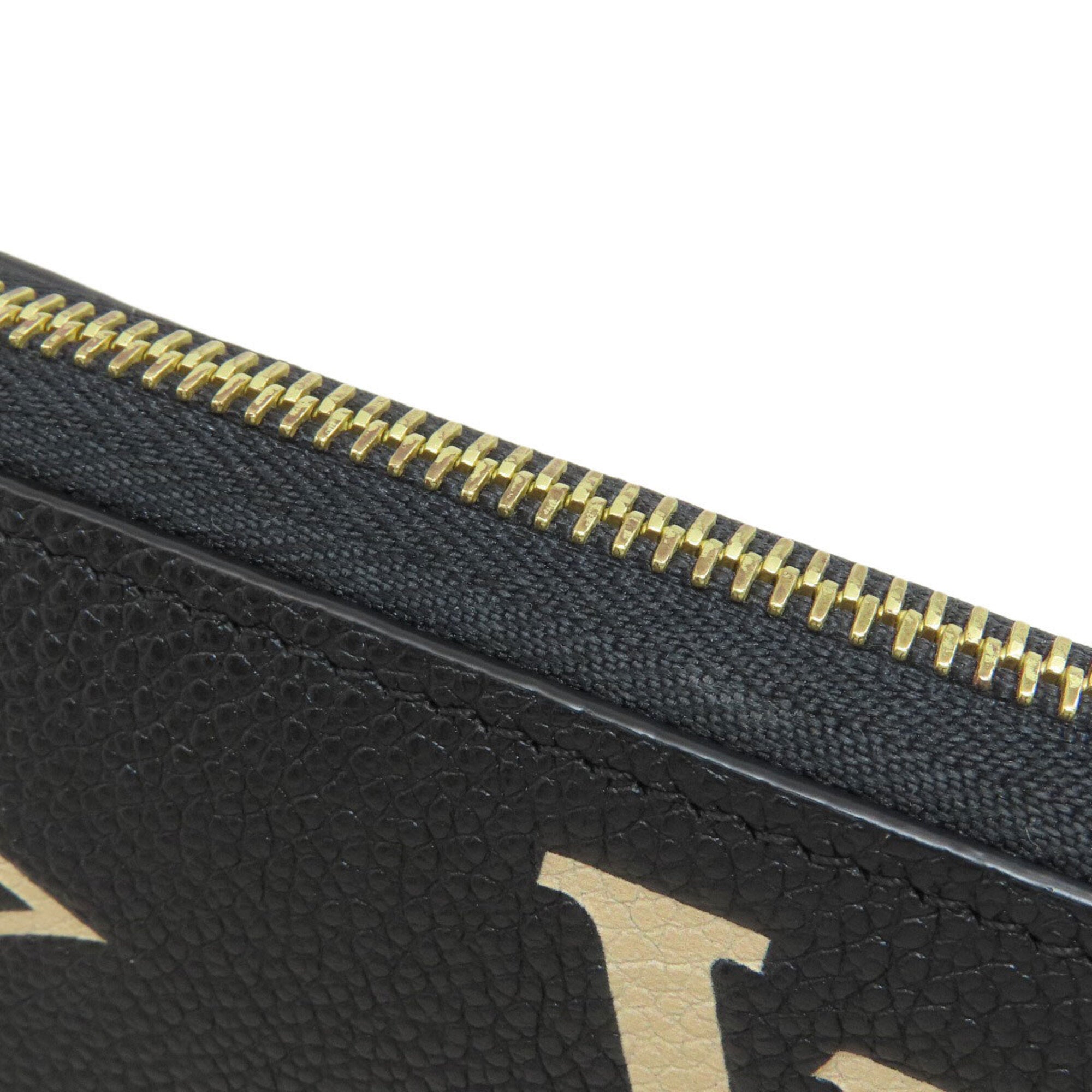 Louis Vuitton Empreinte Beige Black Monogram Empreinte Long Wallet (Bi-Fold) (Pre-Owned)