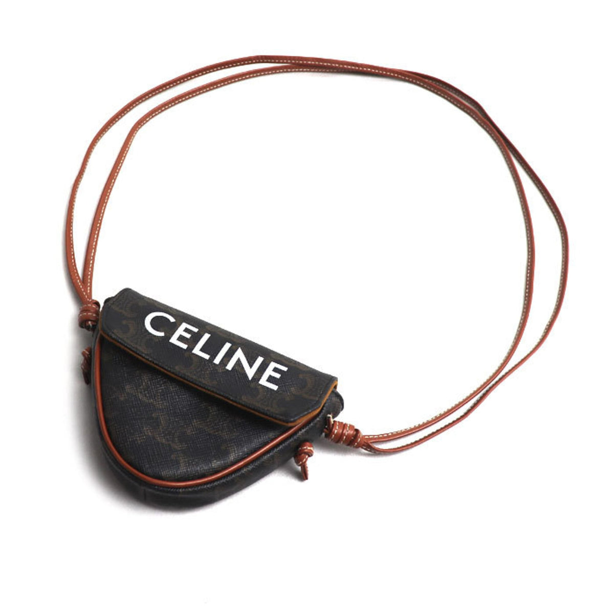 Celine Brown Pvc Leather Shoulder Bag (Pre-Owned)
