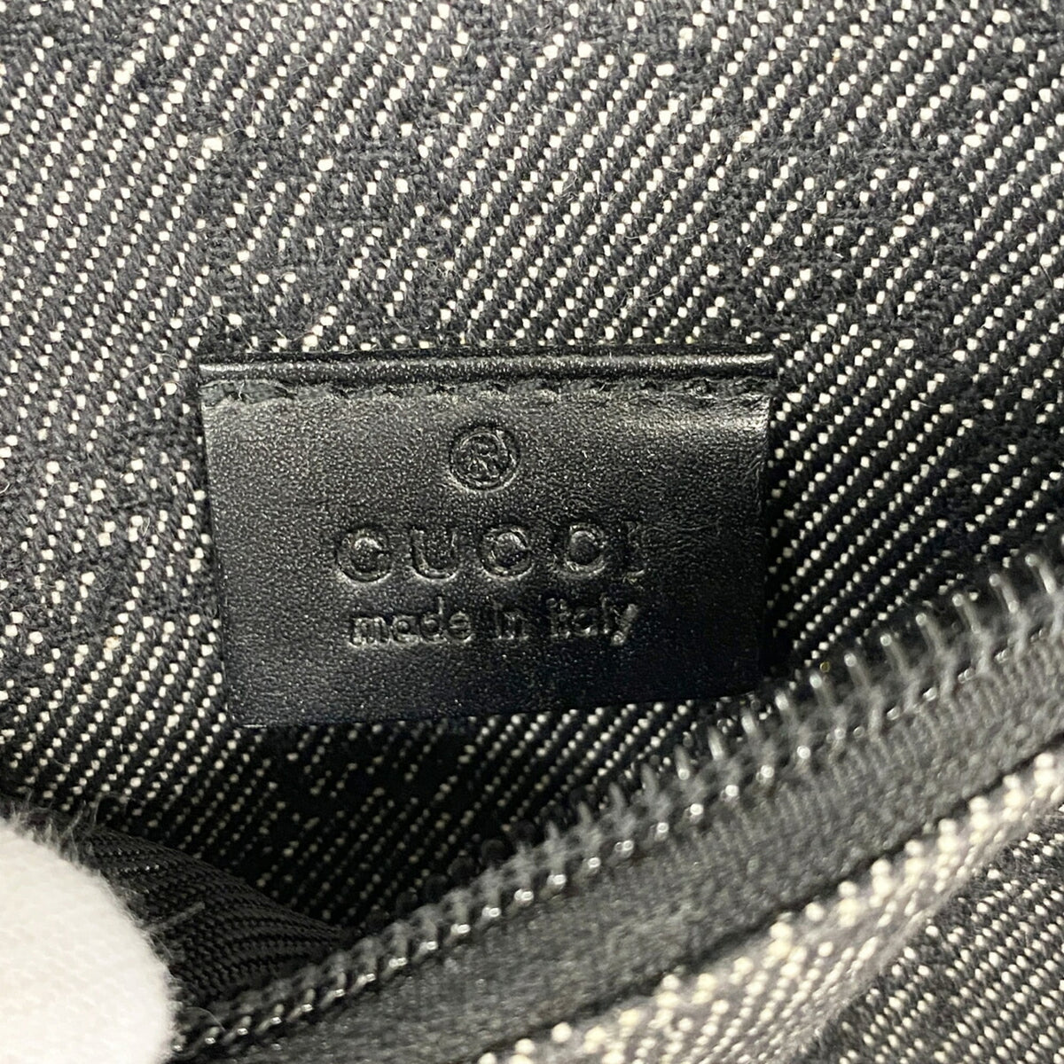 Gucci Black Denim Fanny Pack (Pre-Owned)