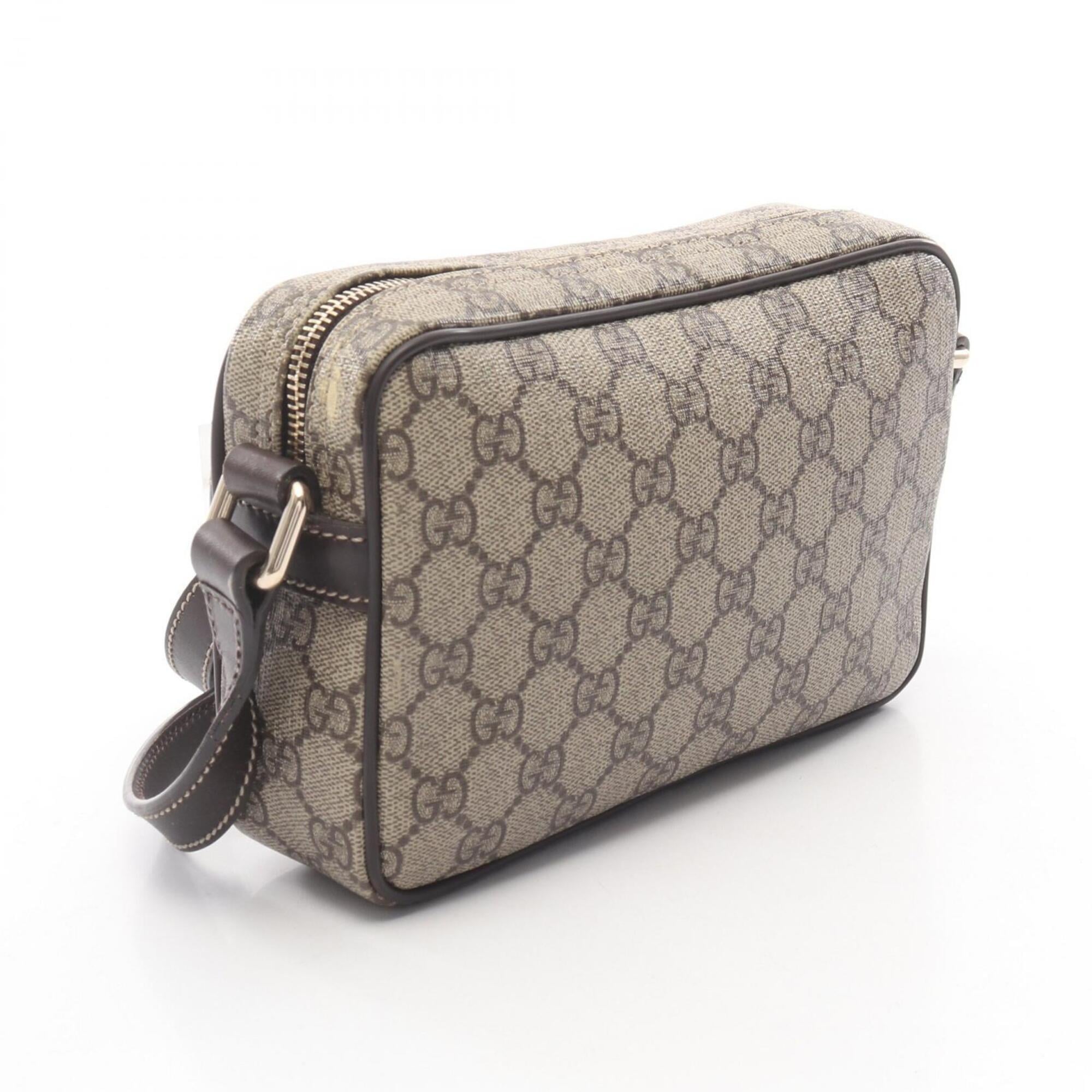 Gucci Beige Brown Pvc Leather Handbag Shoulder Bag (Pre-Owned)