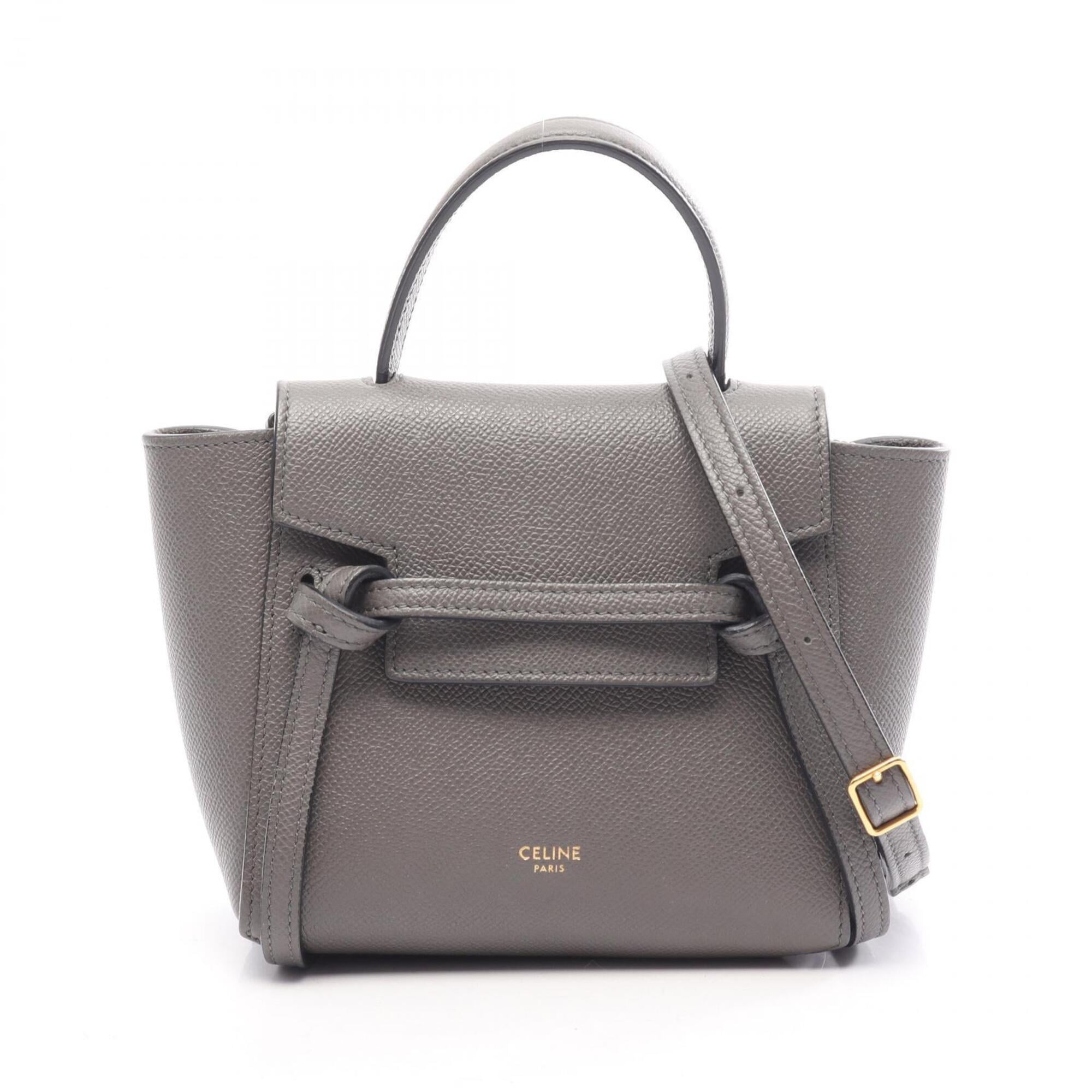 Celine Gray Leather Handbag (Pre-Owned)