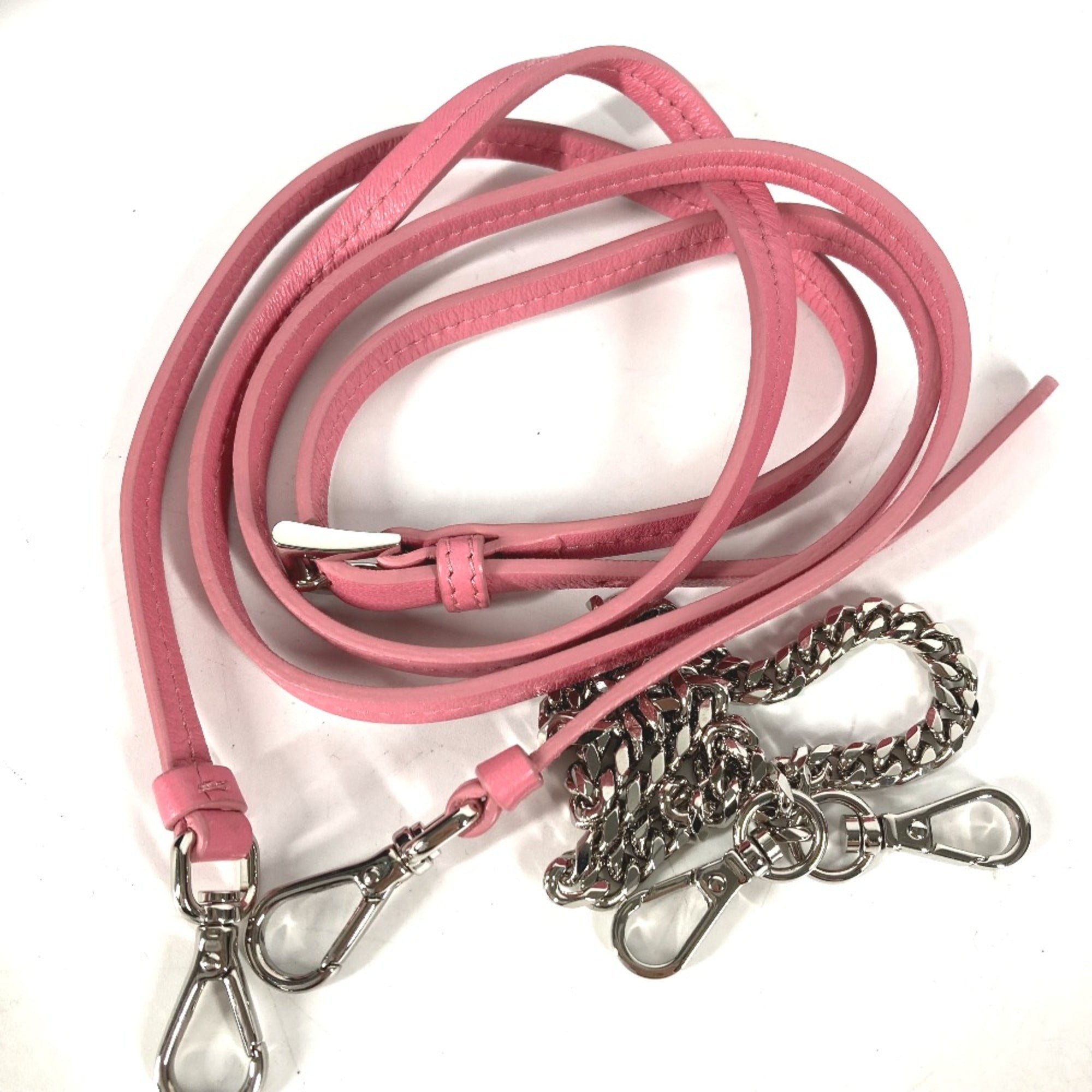Prada Pink Leather Shoulder Bag (Pre-Owned)