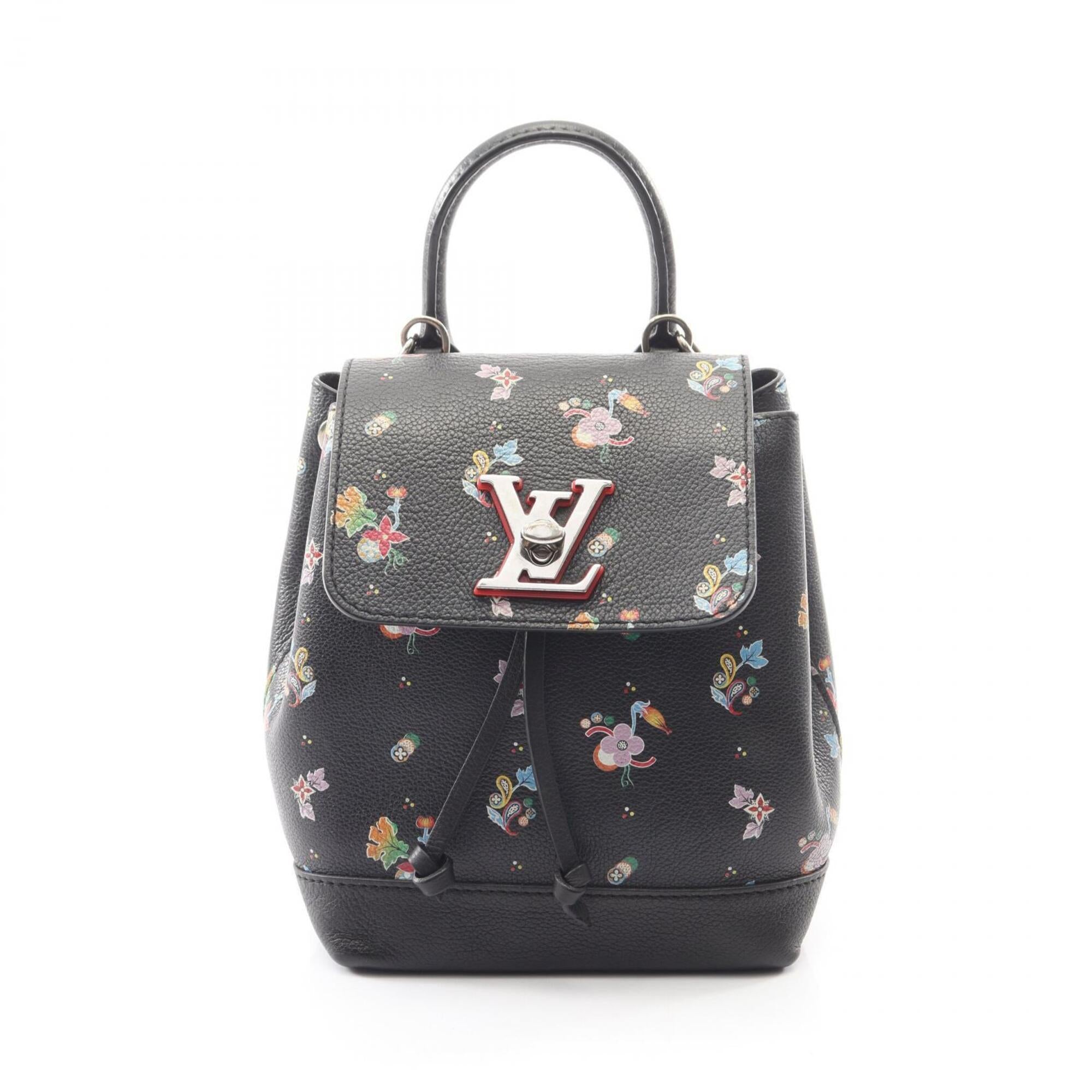 Louis Vuitton Black Leather Backpack (Pre-Owned)
