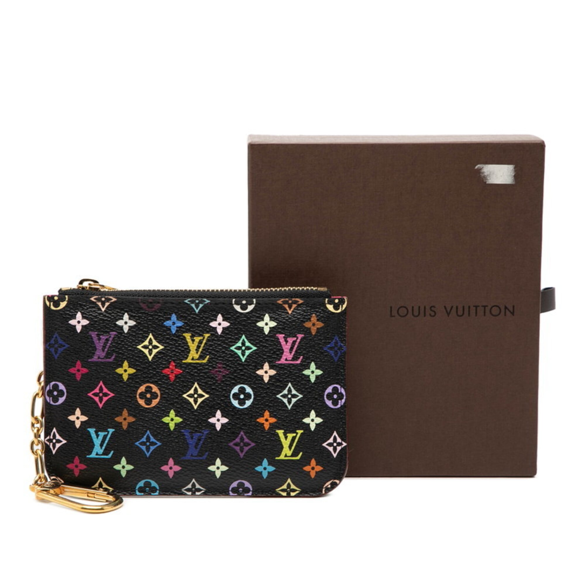 Louis Vuitton Black Multi-Color Noir Pvc Leather Coin Purse/Coin Case (Pre-Owned)