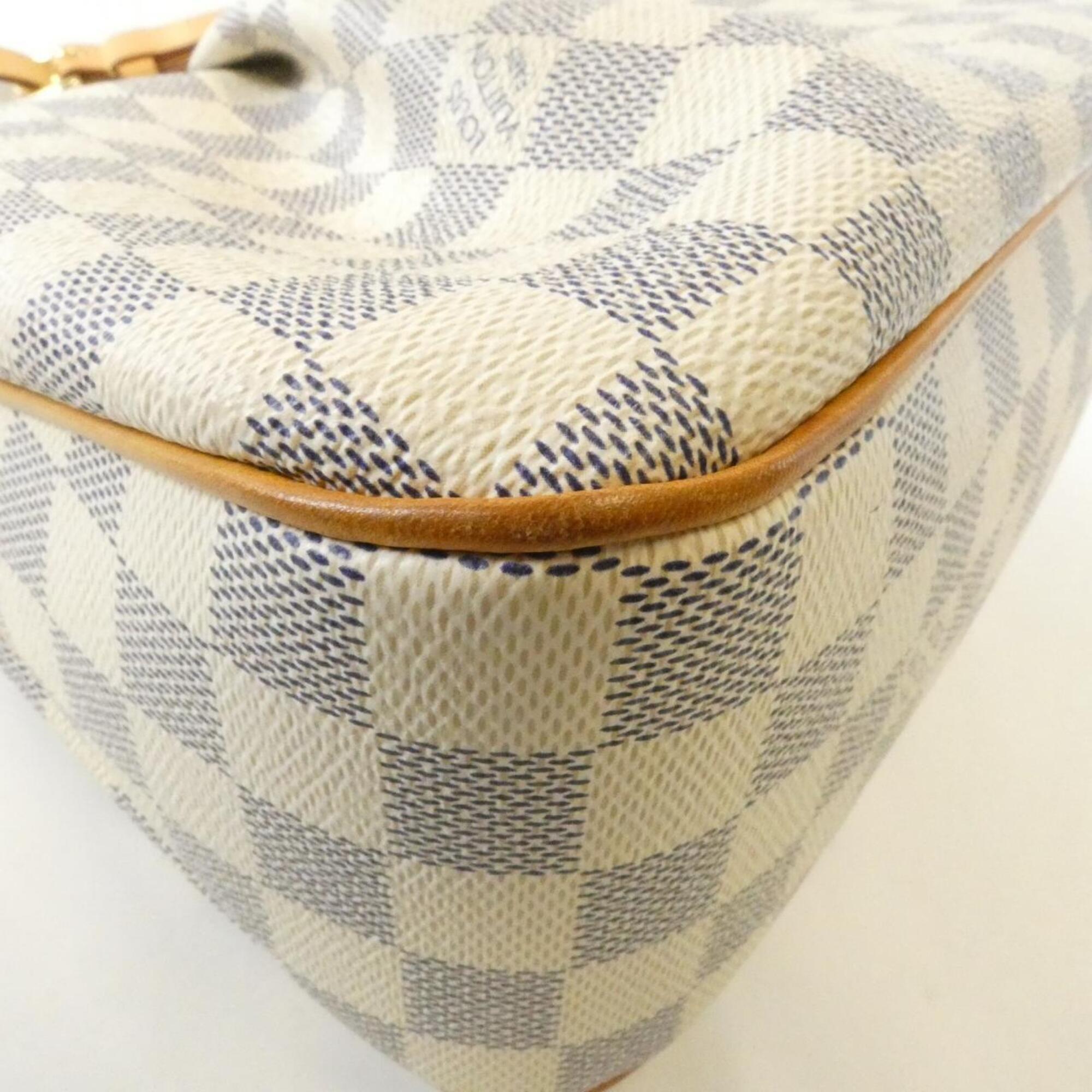 Louis Vuitton Azur White Coated Canvas Shoulder Bag (Pre-Owned)