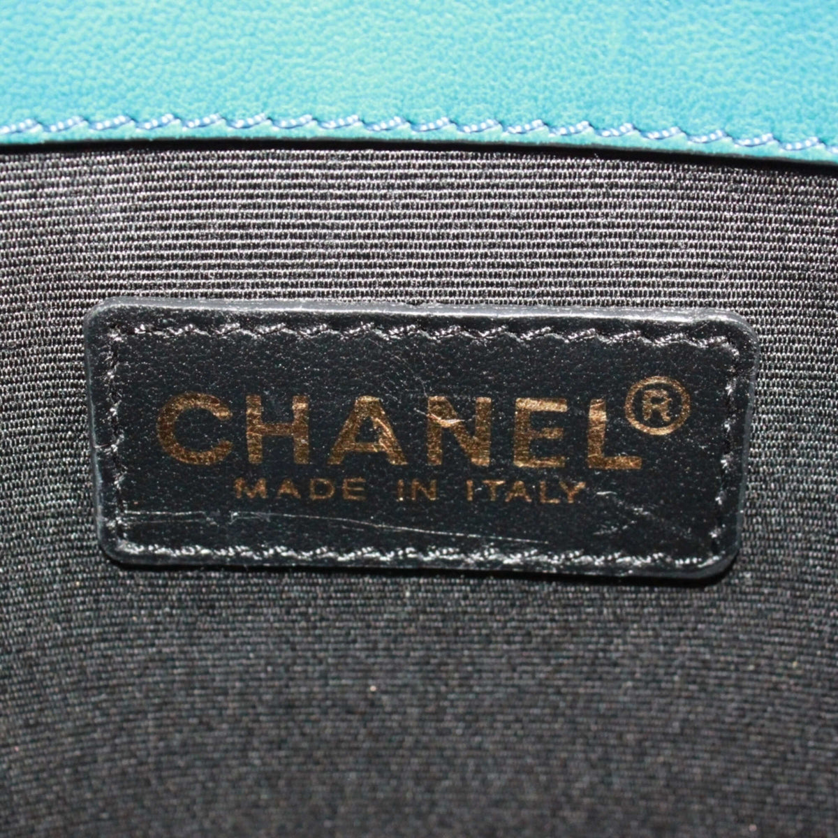 Chanel Blue Canvas Leather Shoulder Bag (Pre-Owned)