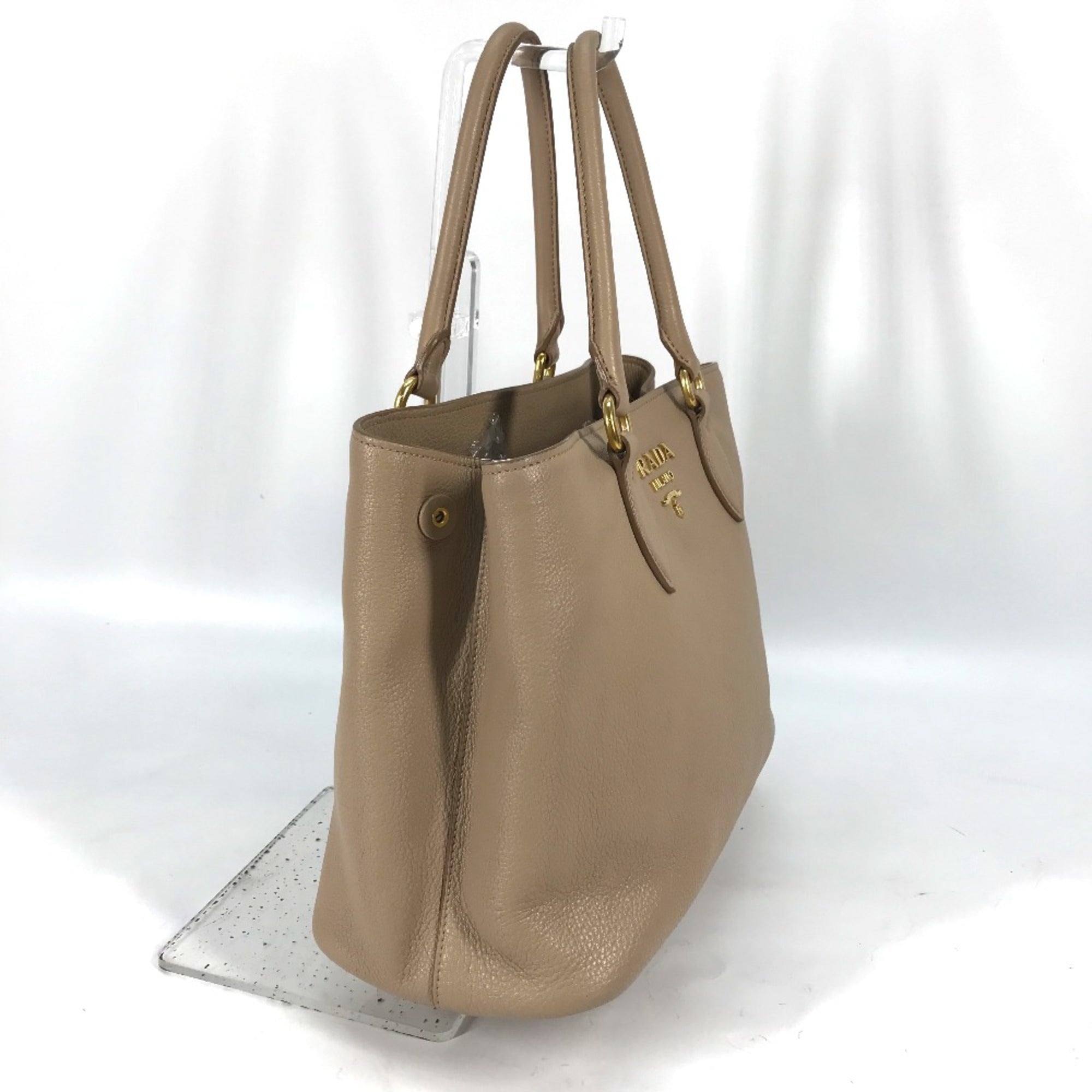 Prada Beige Leather Handbag (Pre-Owned)