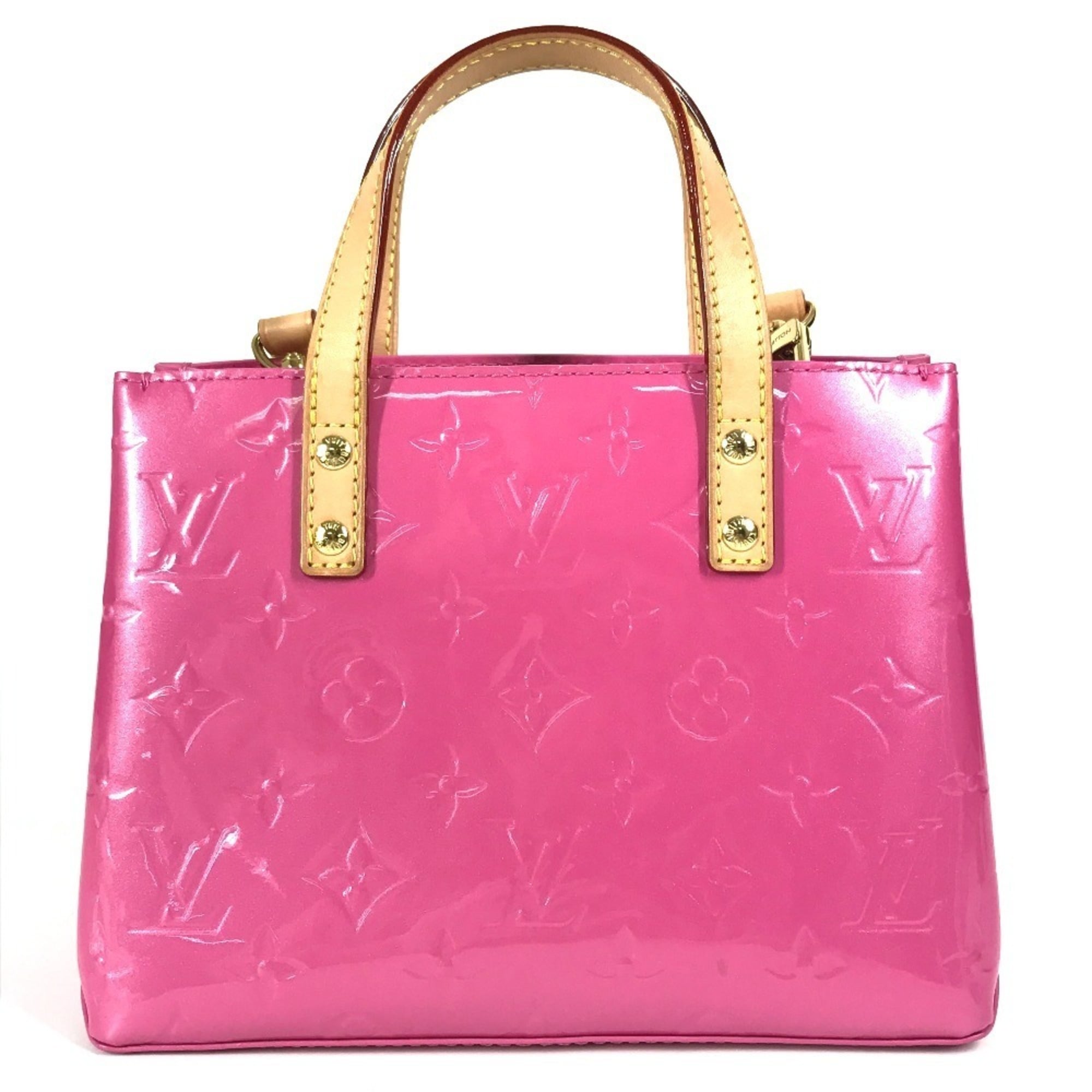 Louis Vuitton Pink Monogram Vernis Handbag Shoulder Bag Tote Bag (Pre-Owned)