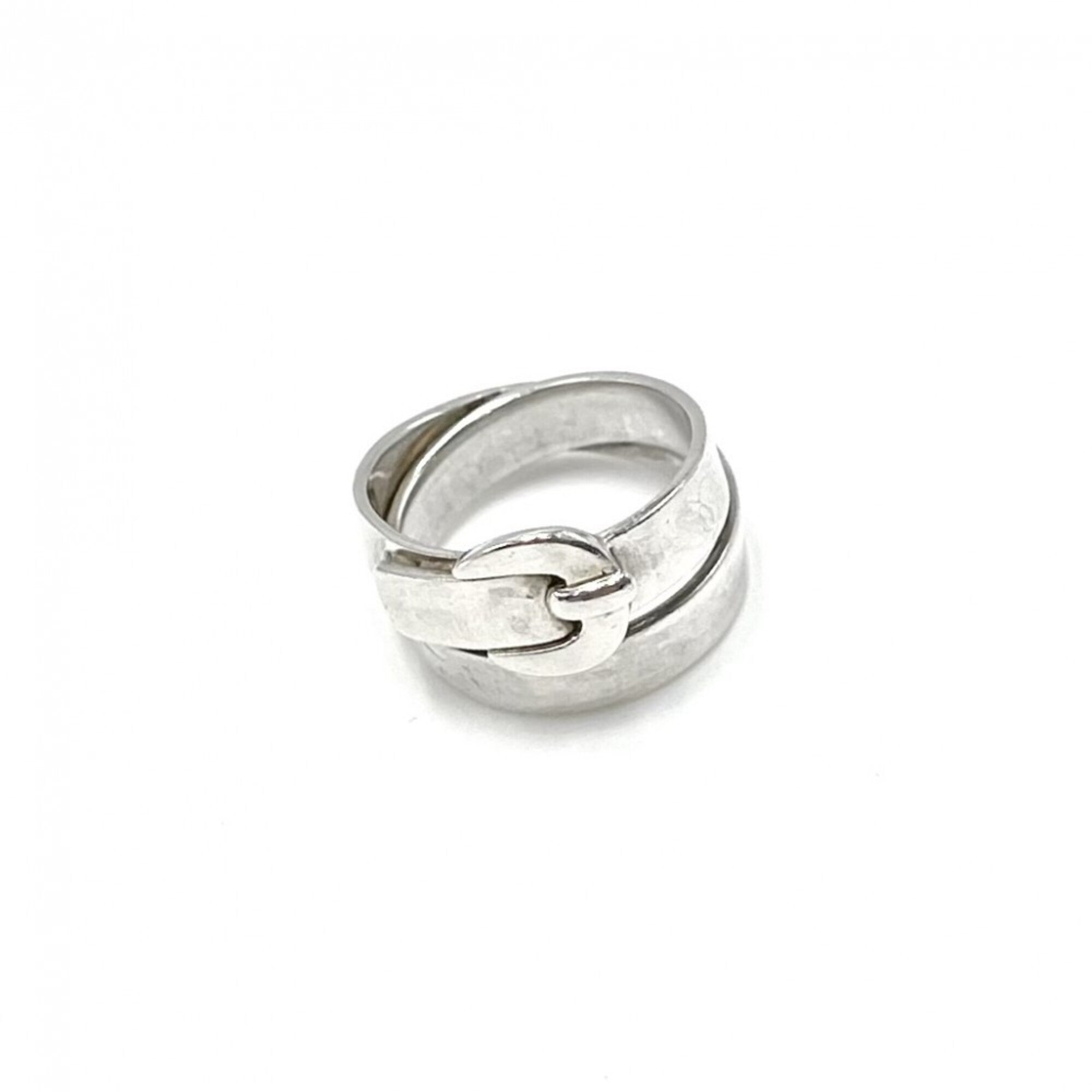 Hermes Silver 925 Band Ring (Pre-Owned)