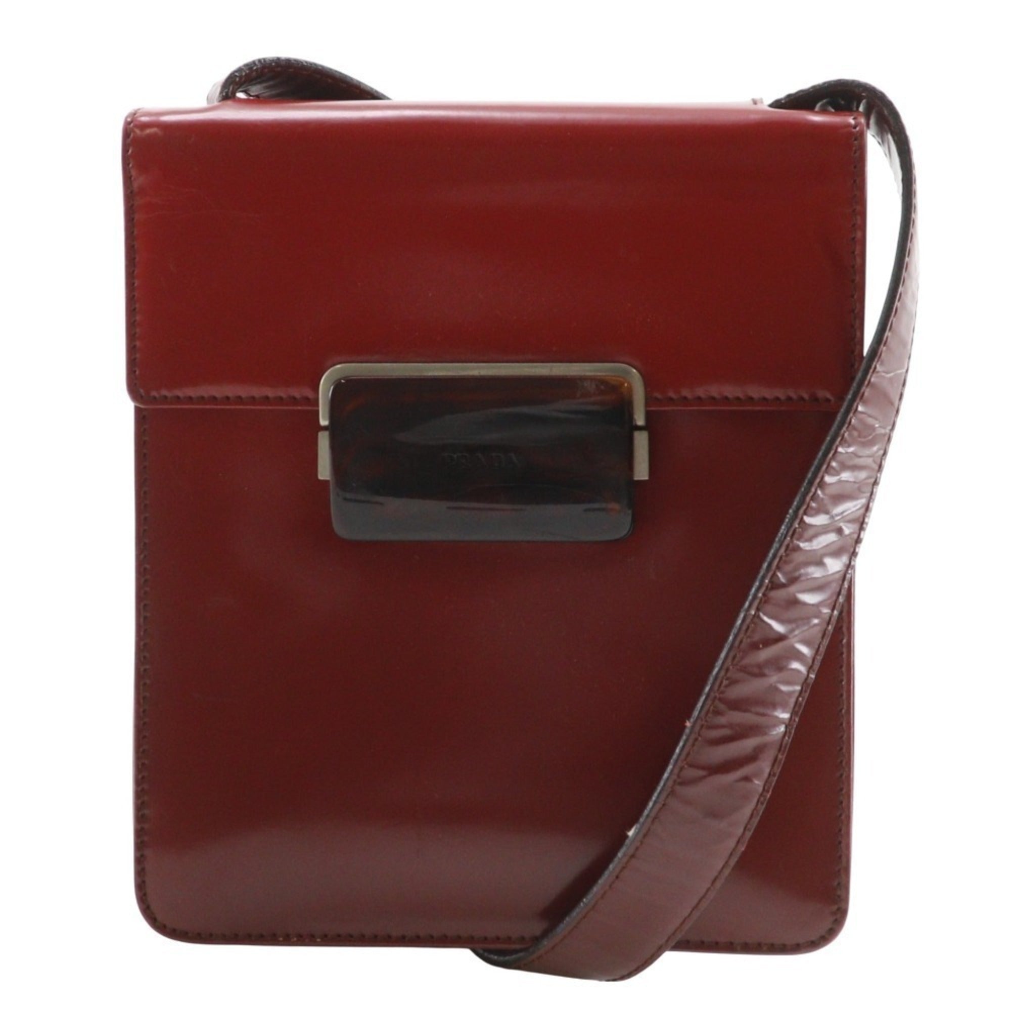 Prada Red Color Shoulder Bag (Pre-Owned)