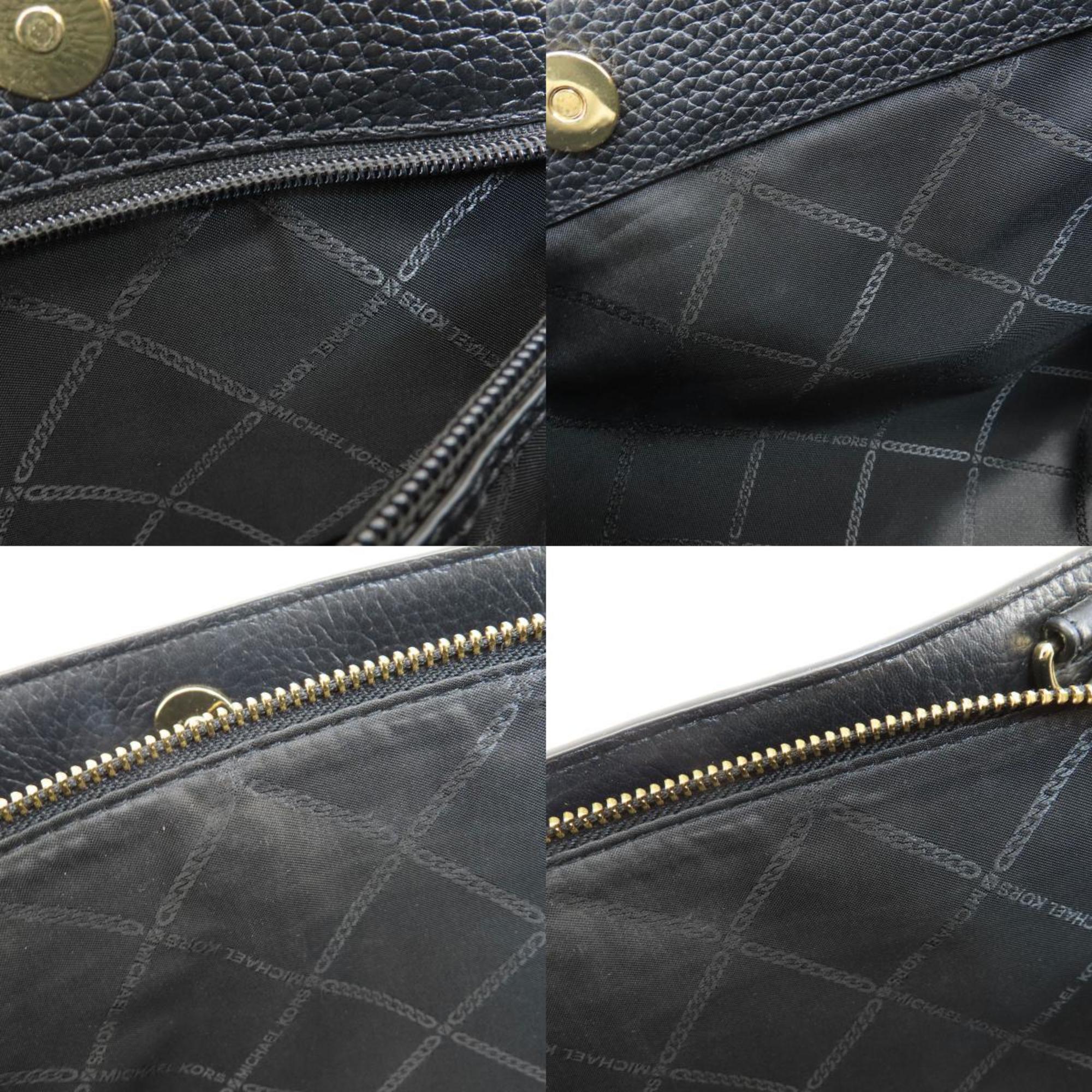 Michael Kors Black Leather Tote Bag (Pre-Owned)